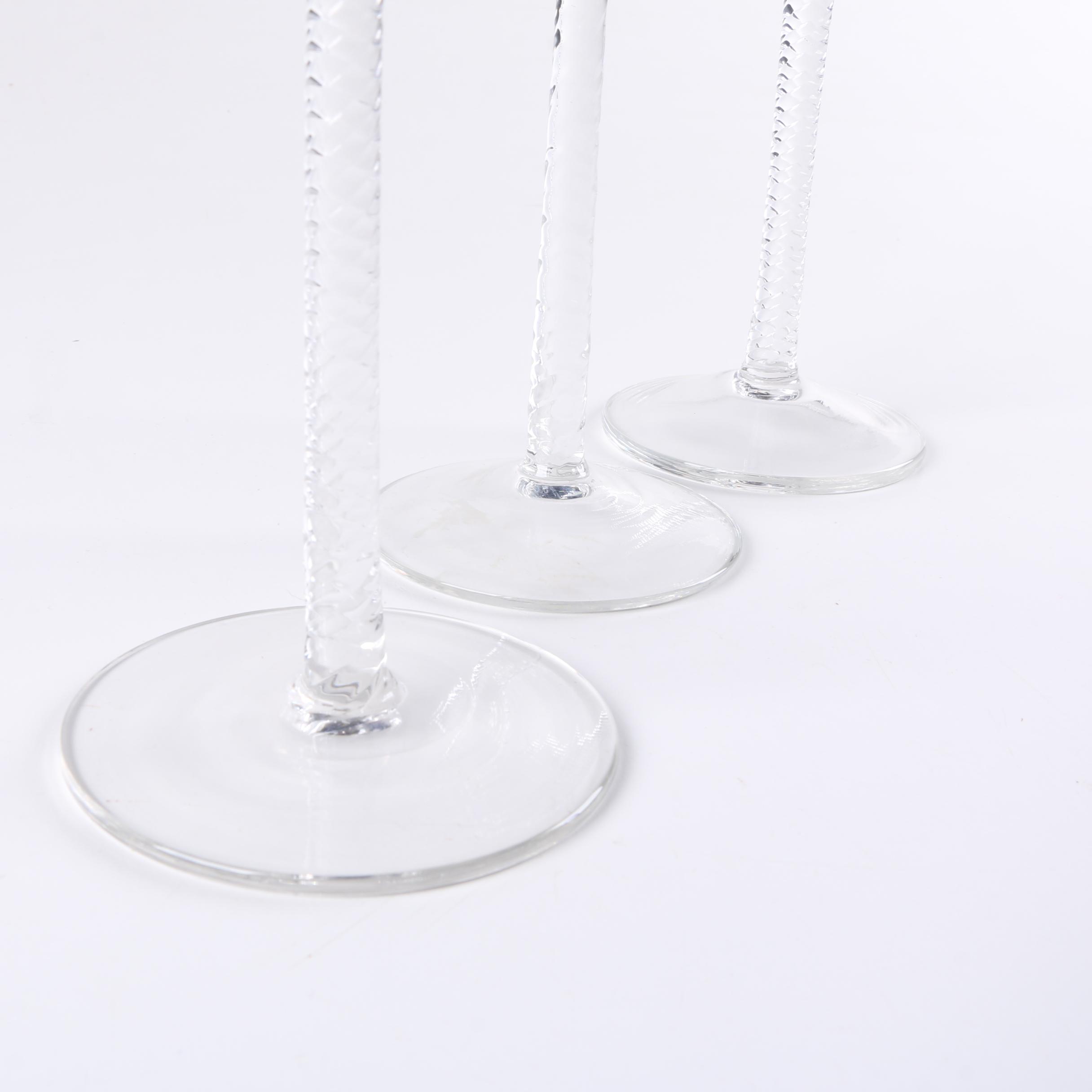 Cobalt Blue Glass Candle Holders