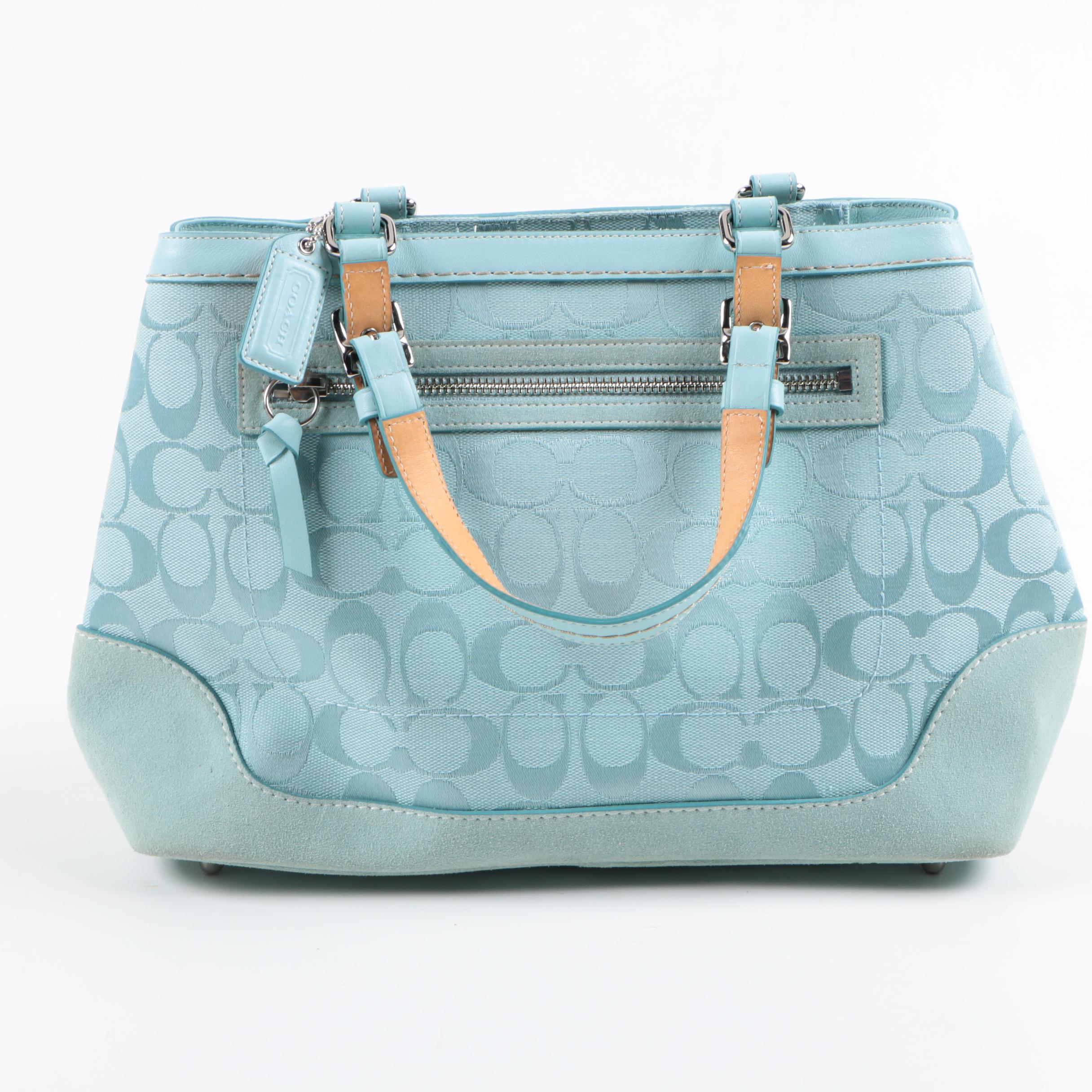 Coach Hampton Signature Carryall Handbag