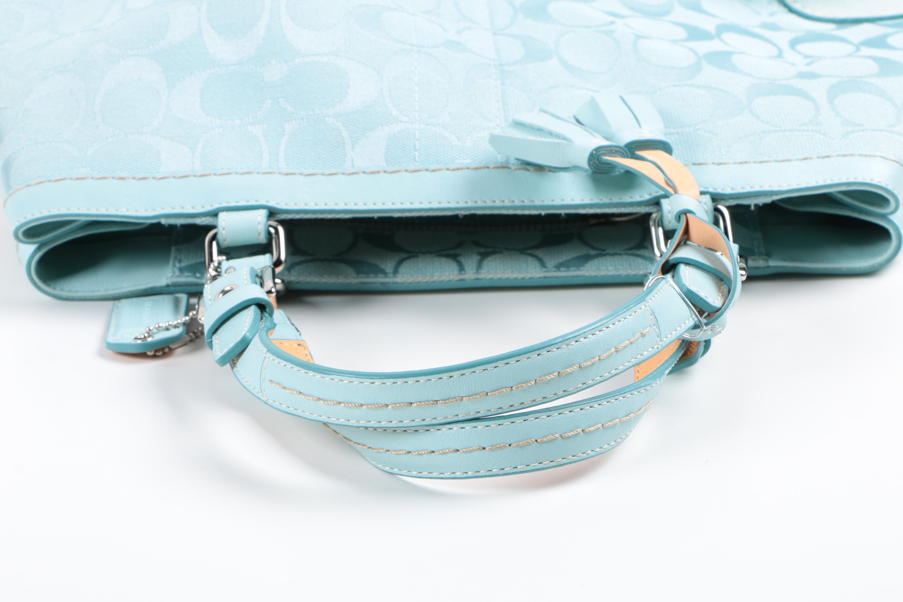 Coach Hampton Signature Carryall Handbag