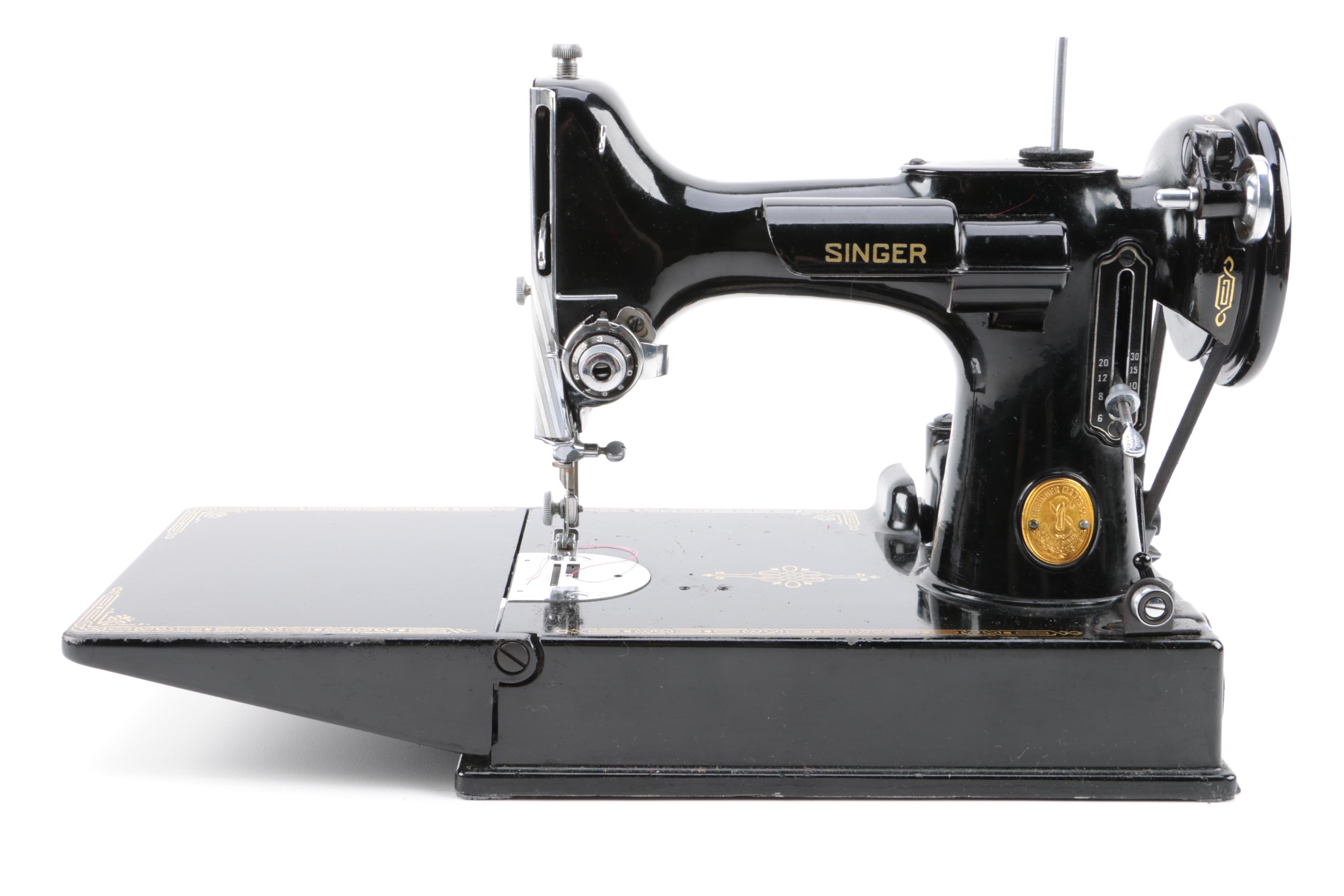 1949 Singer Sewing Machine and Carrying Case