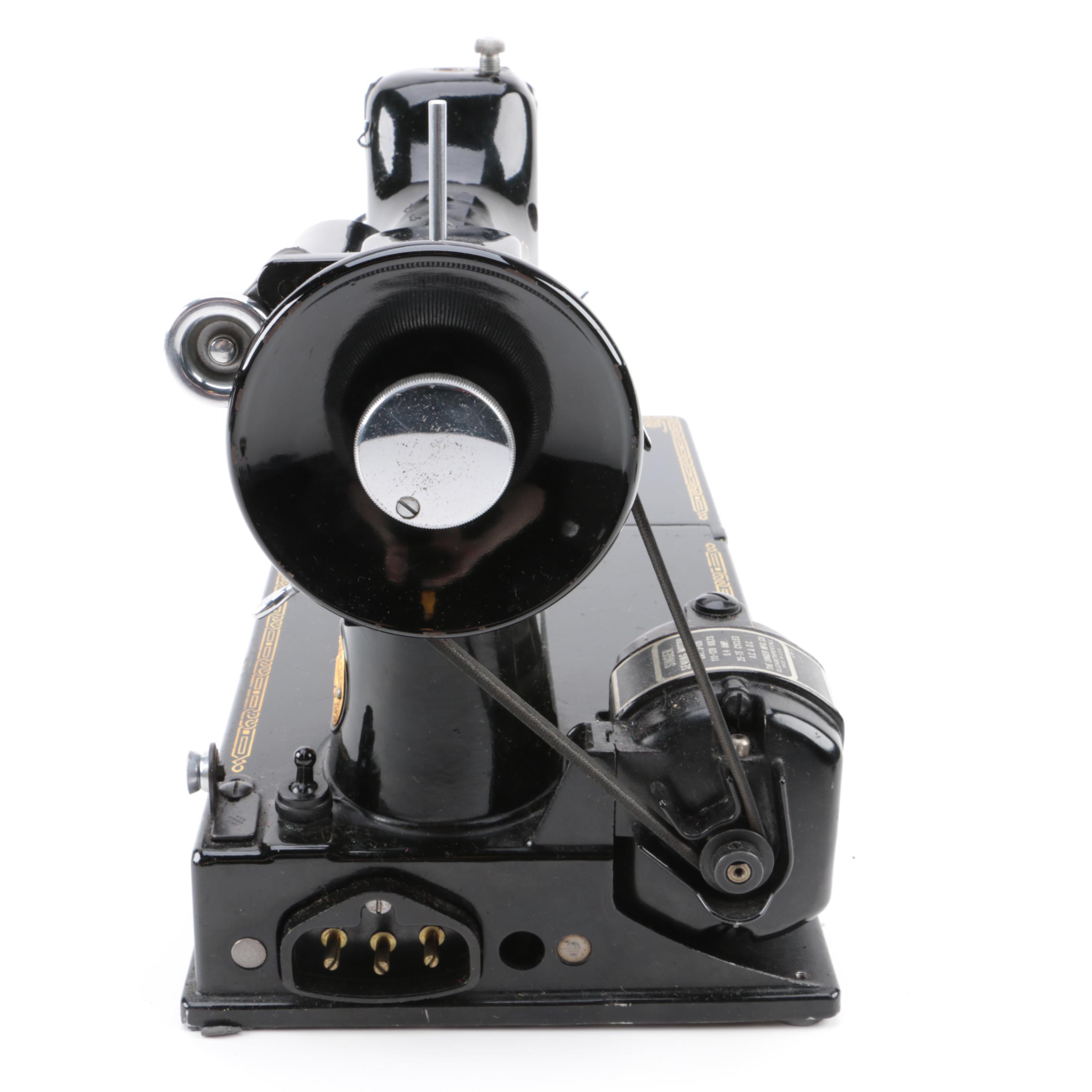 1949 Singer Sewing Machine and Carrying Case