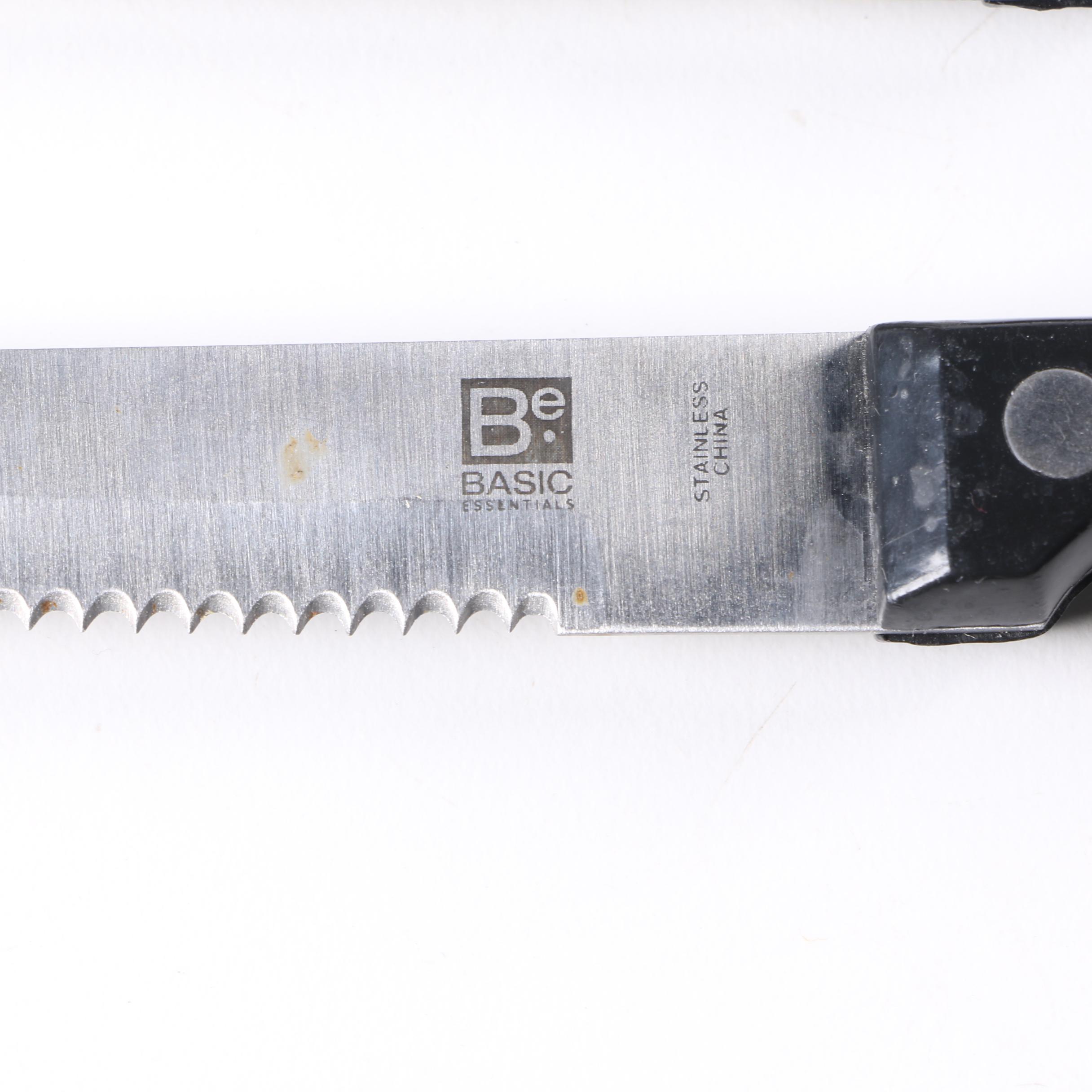 Basic Essentials Knives and Knife Block