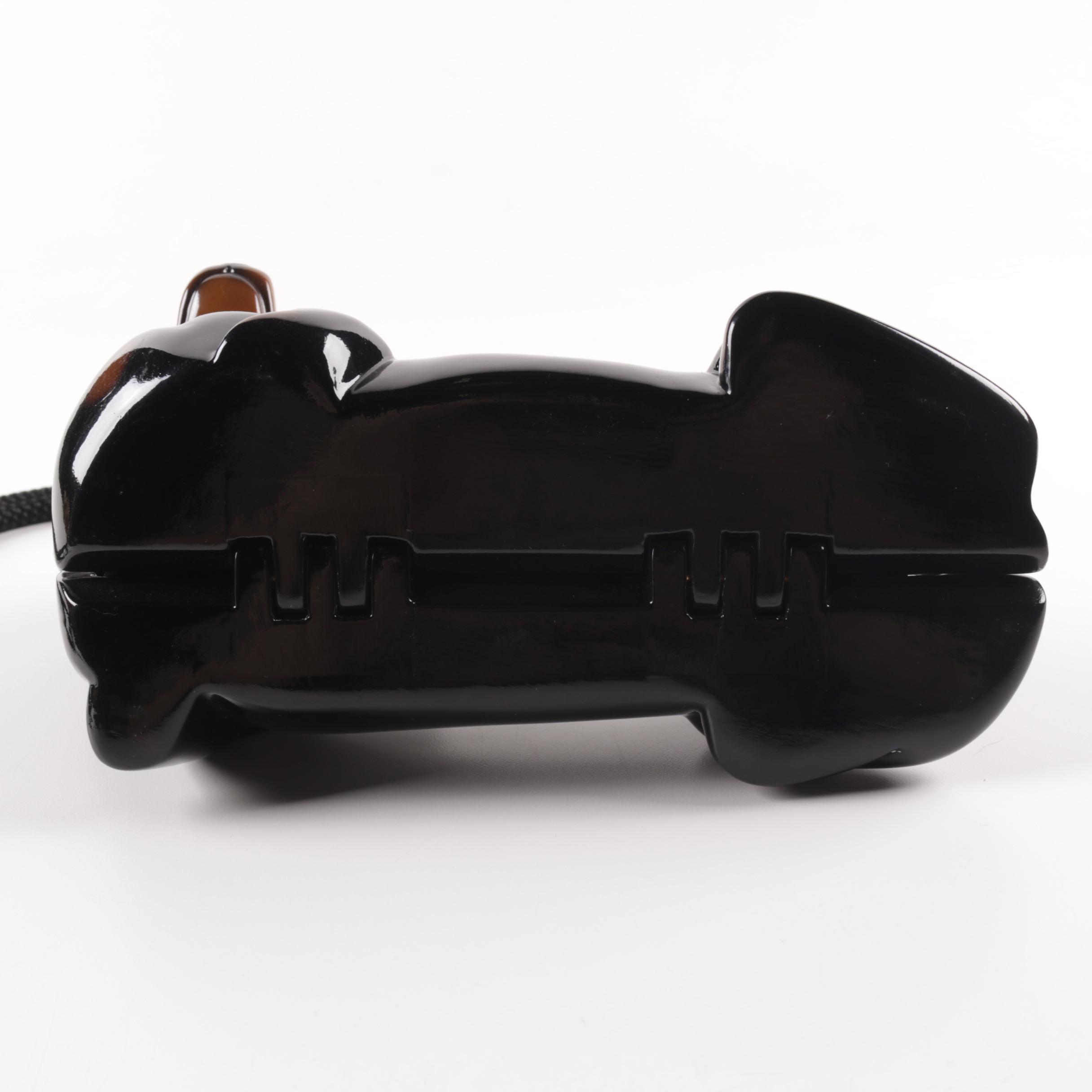 Timmy Woods Wooden Dachshund Crossbody Bag