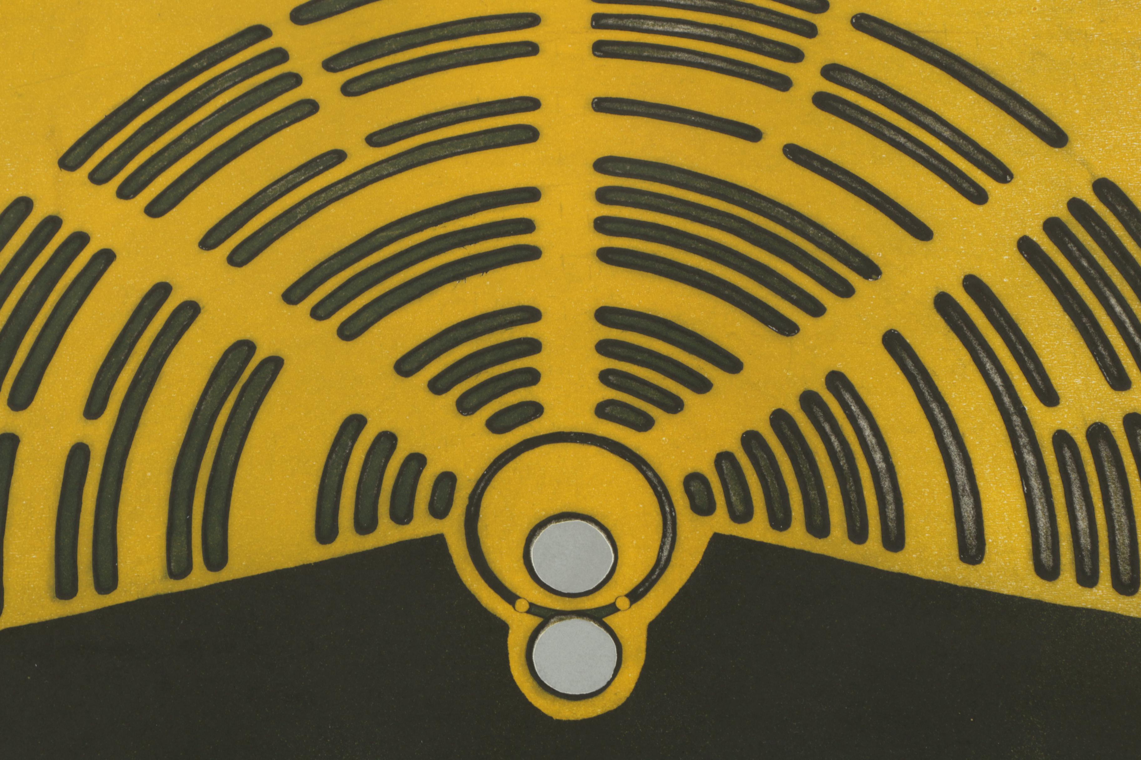 Lola Breidbart Limited Edition Etchings "Three Circles" and "Equilibrium"