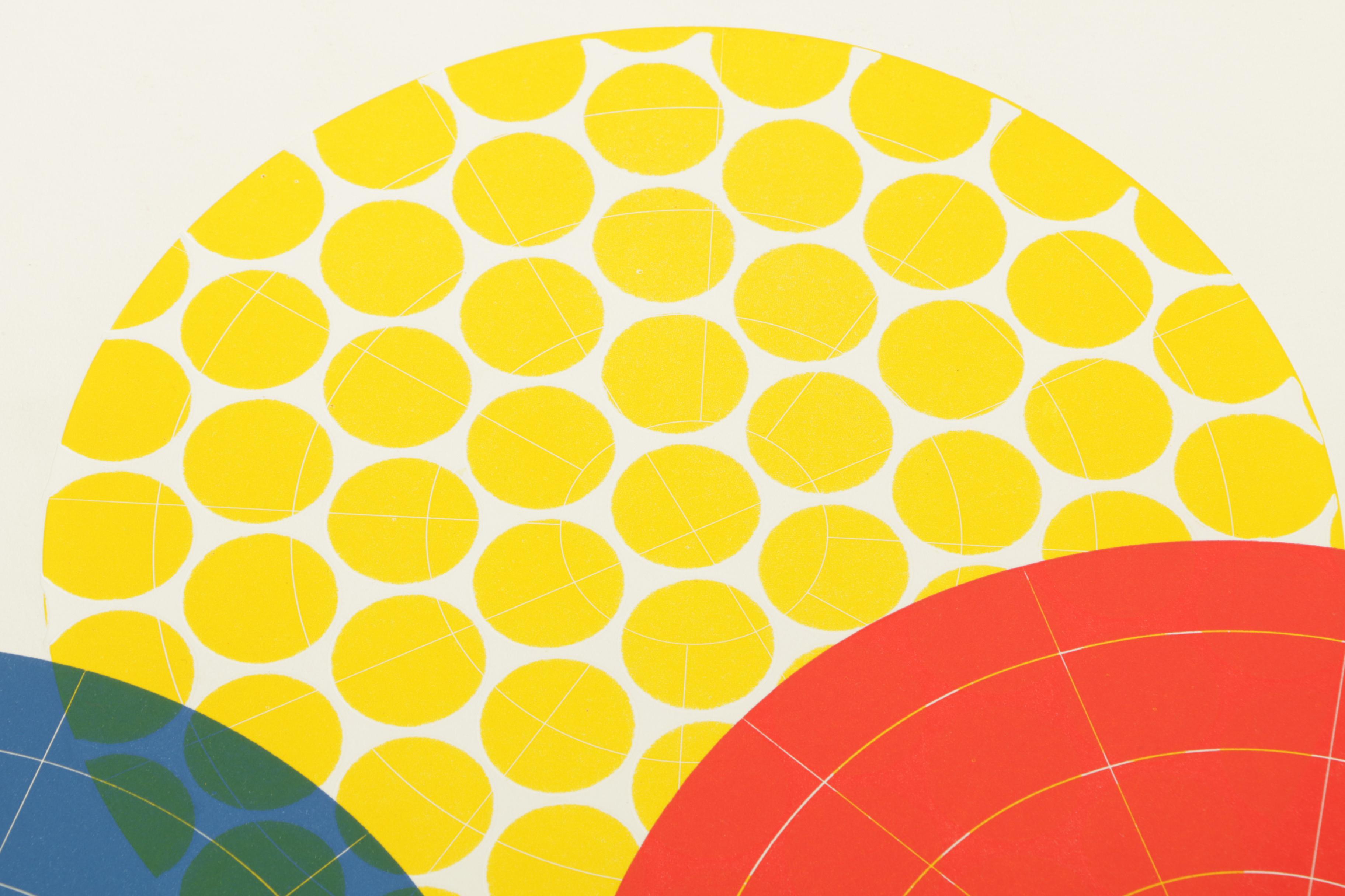 Lola Breidbart Limited Edition Etchings "Three Circles" and "Equilibrium"