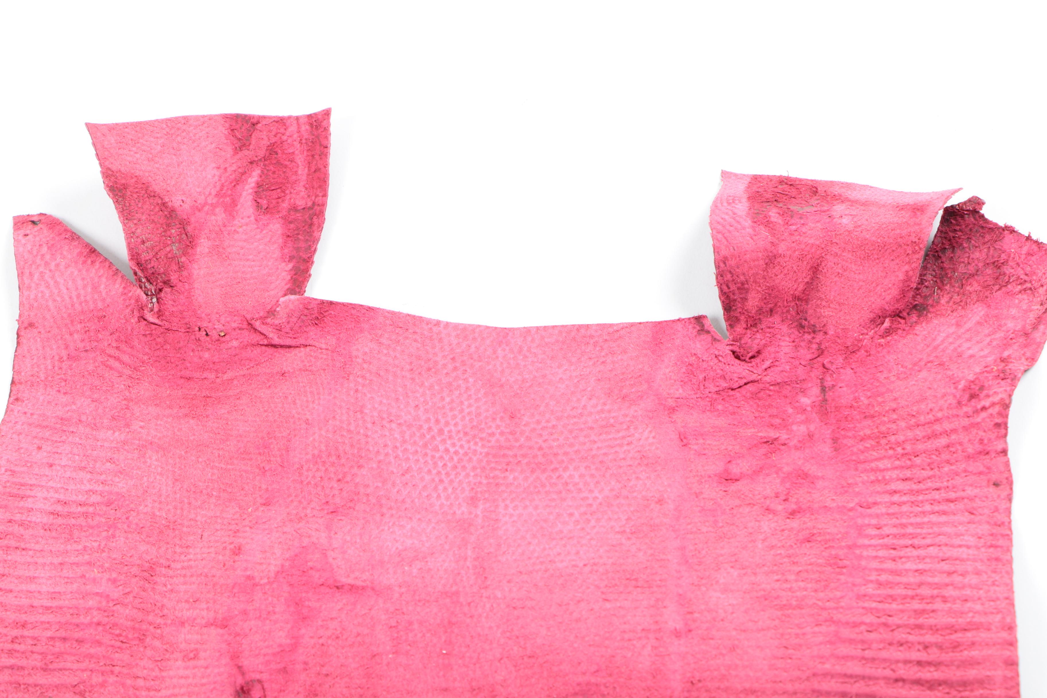 Red Lizard Skin Hide