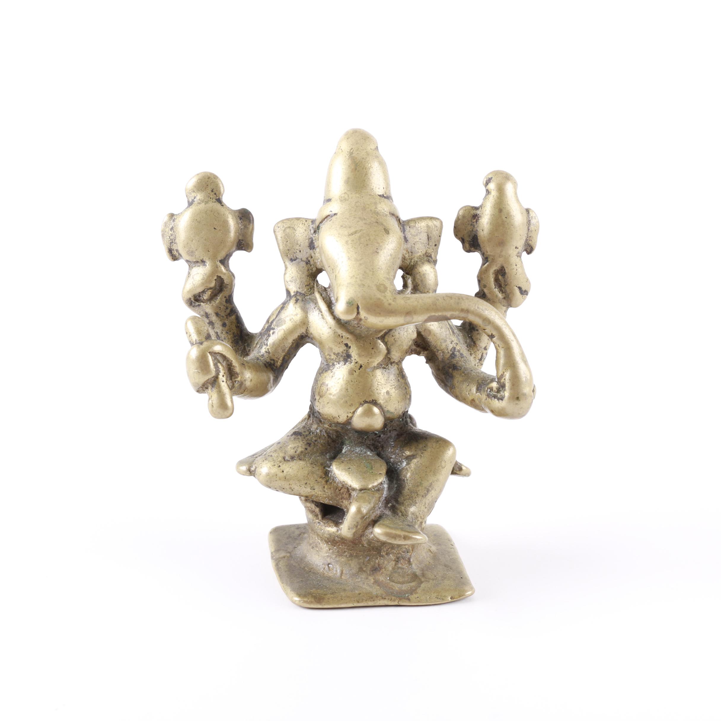 Vintage Brass Lord Ganesha Statuette