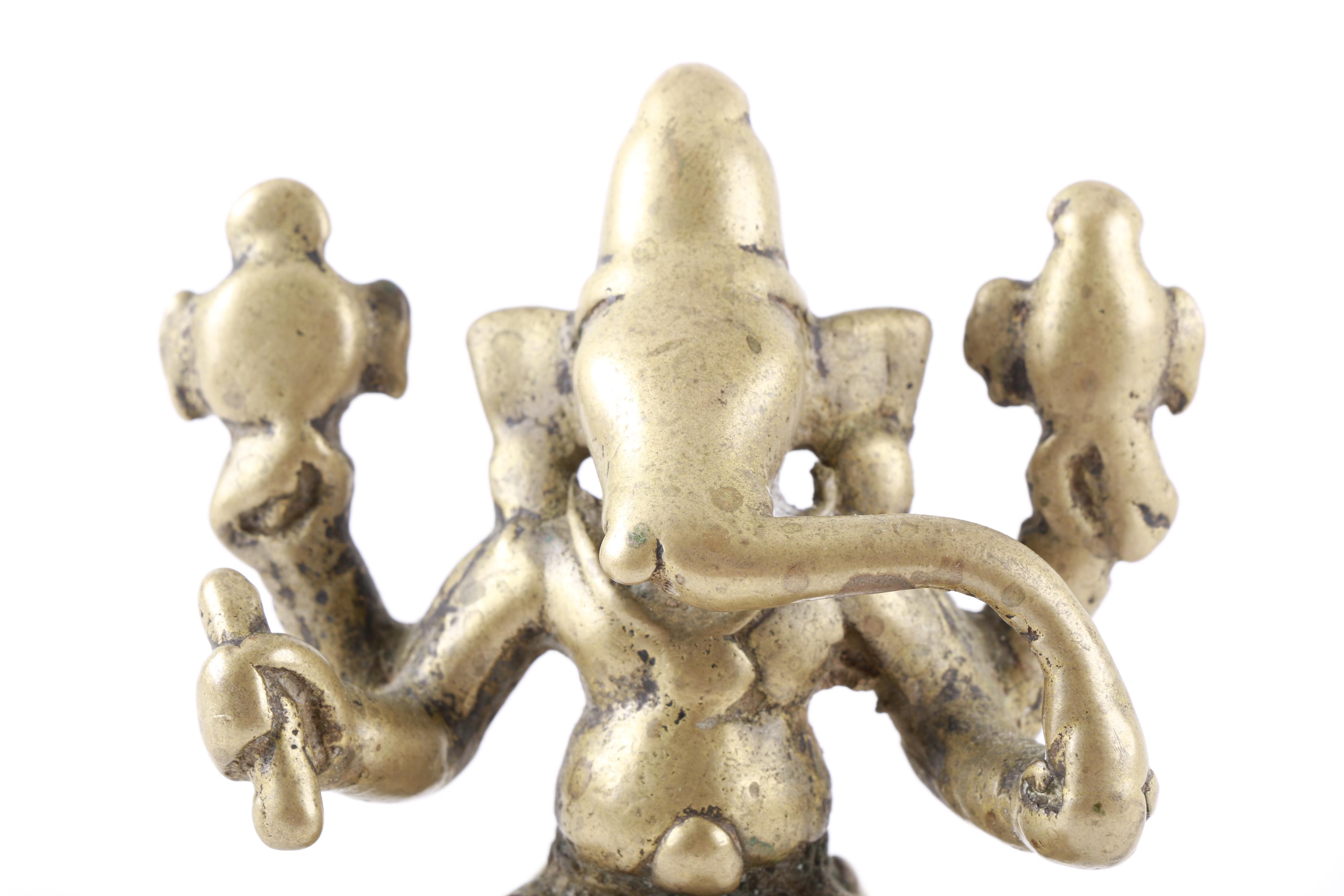 Vintage Brass Lord Ganesha Statuette