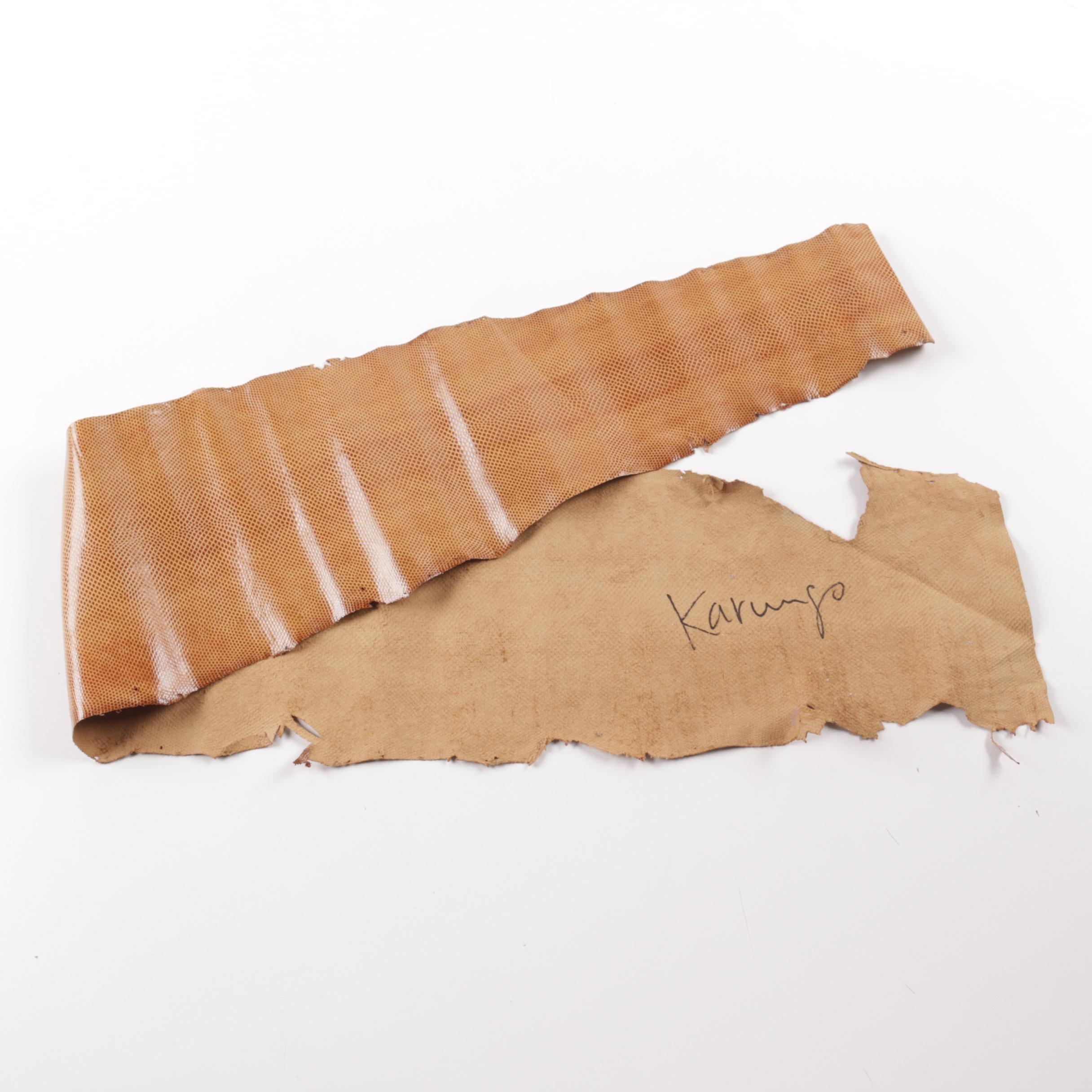 Brown Karung Snakeskin Hides