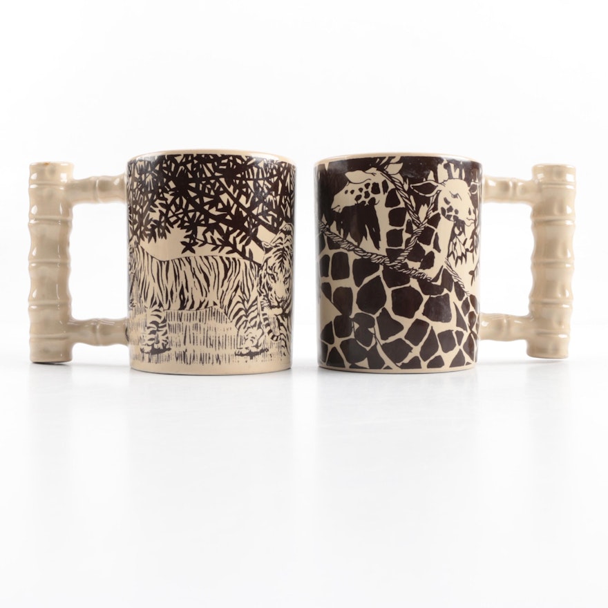 Royal Crown African Savanna Pattern Mugs