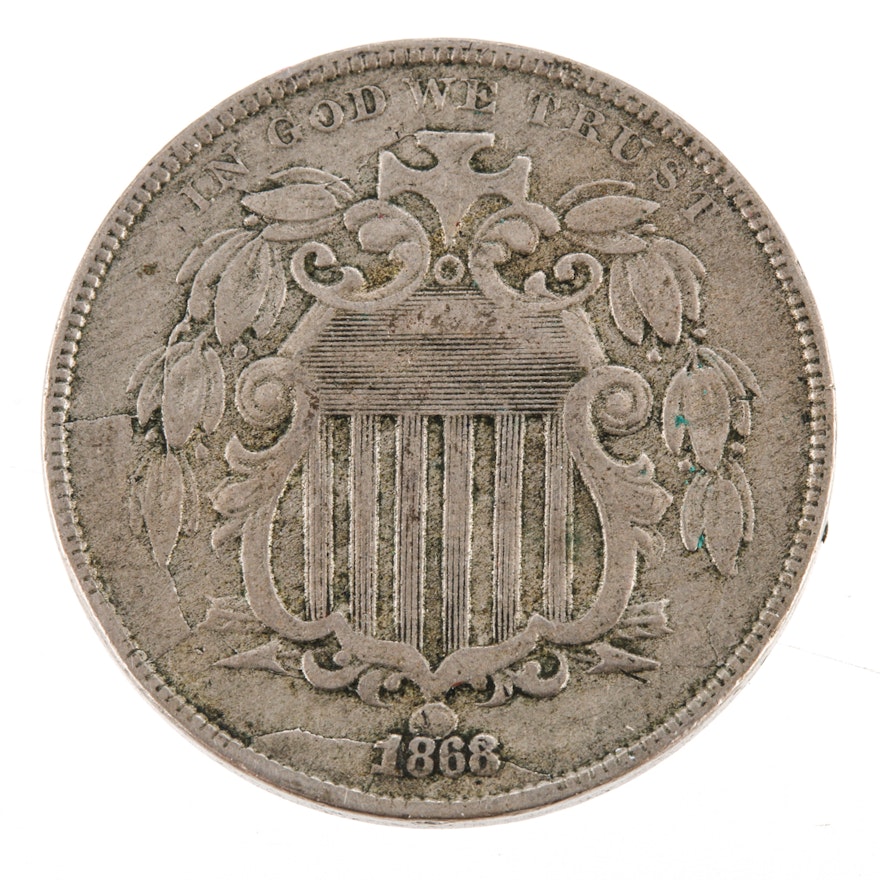 1868 U.S. Shield Nickel
