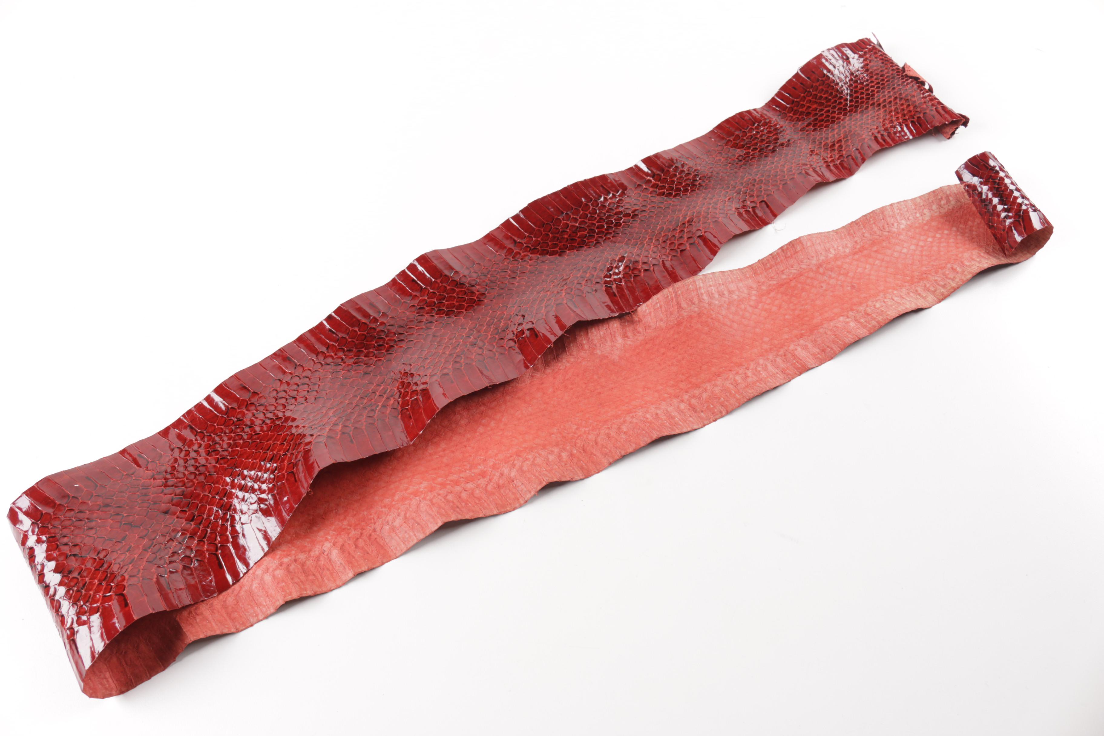 Red Snakeskin Hide