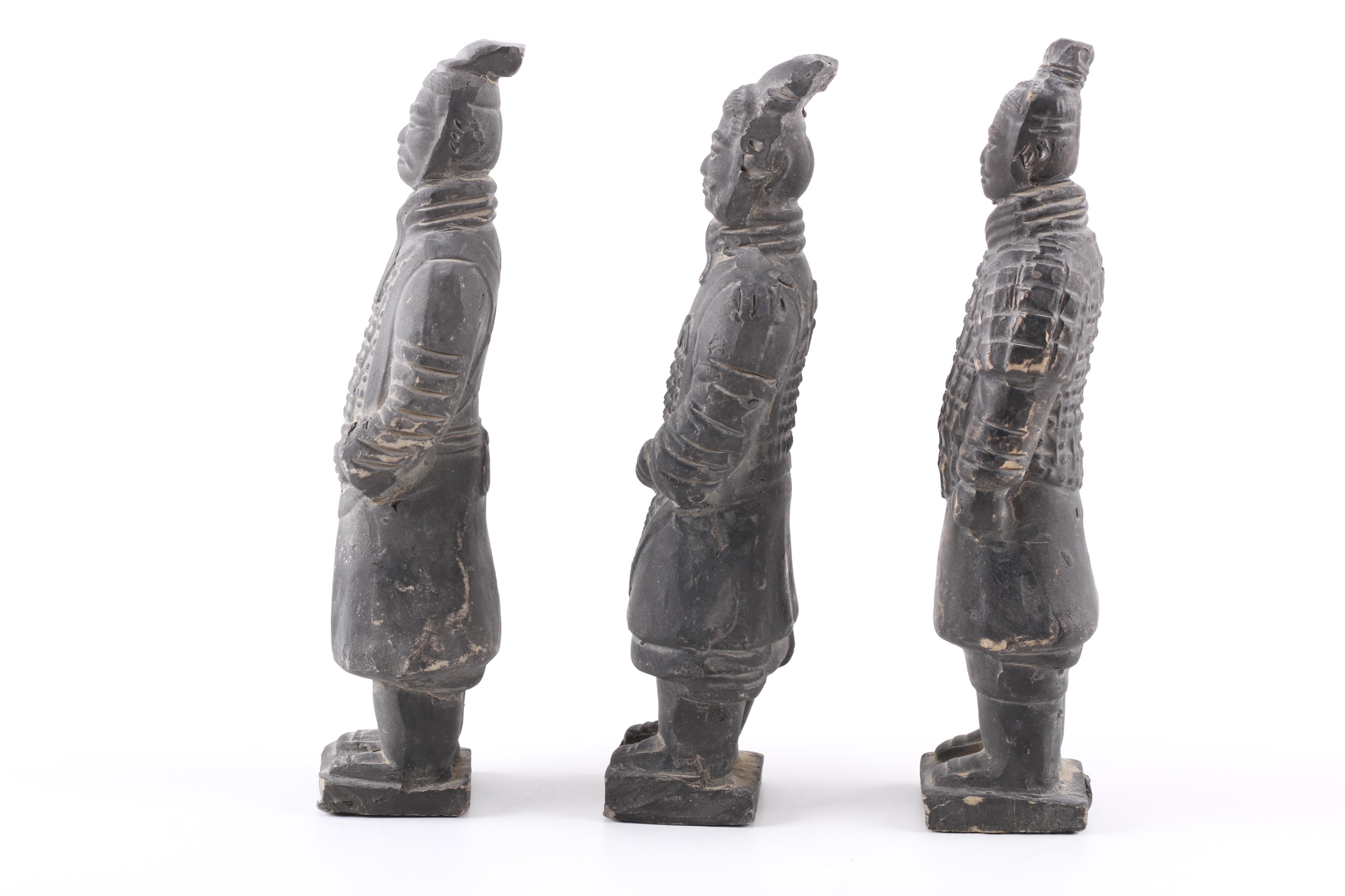 Ceramic Asian Terracotta Army Soldier Figurines