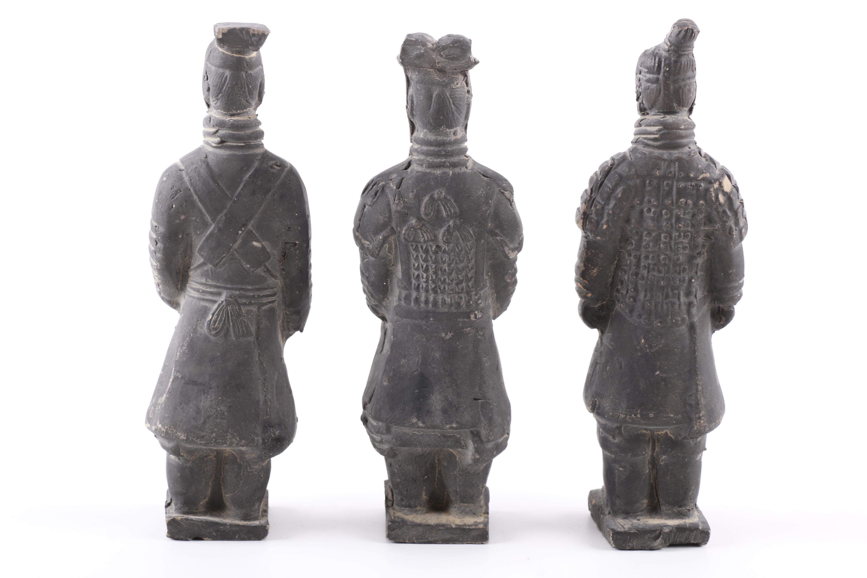 Ceramic Asian Terracotta Army Soldier Figurines