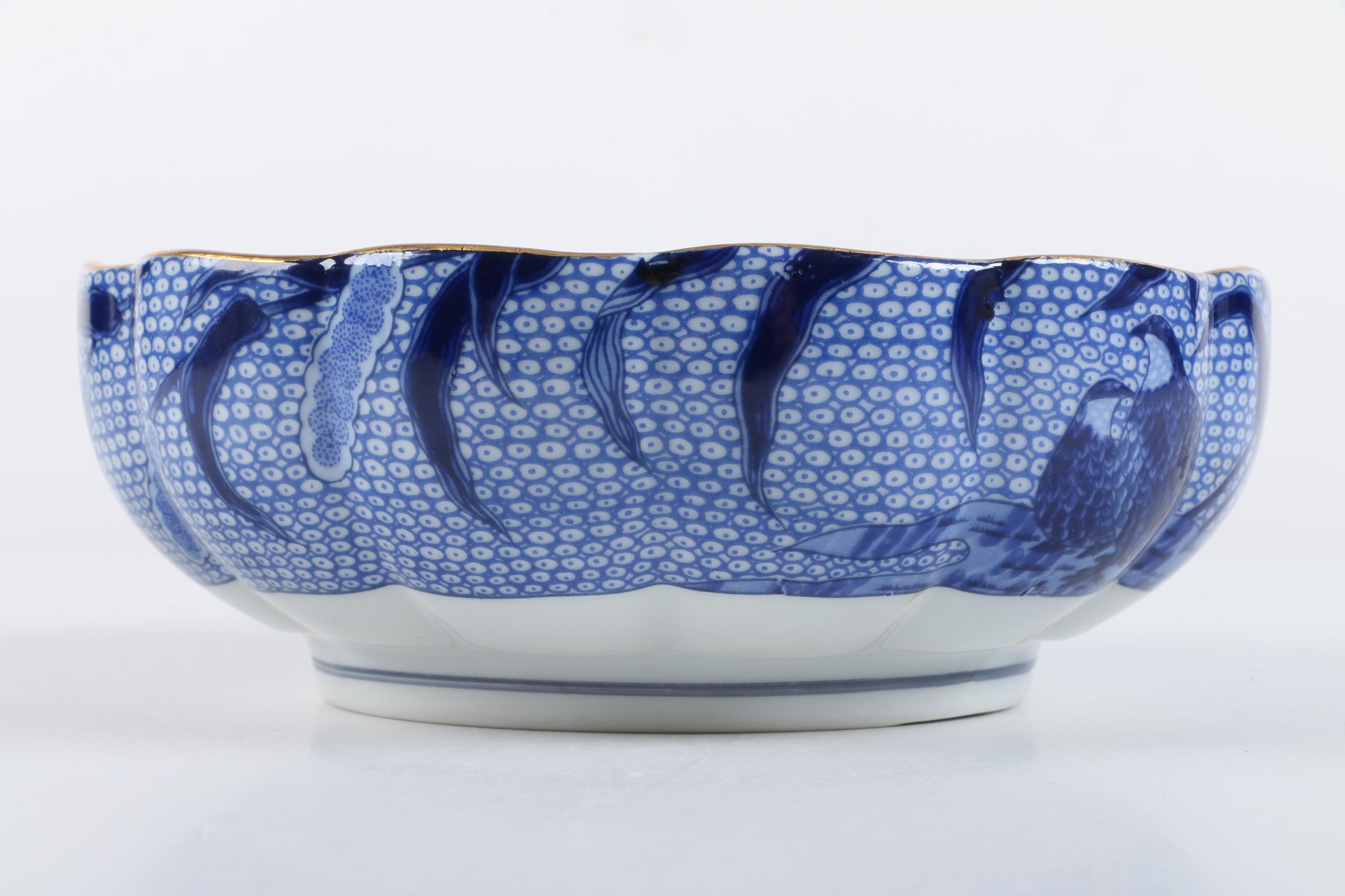 Arita Porcelain Tableware Including "Blue Chinese Quail"