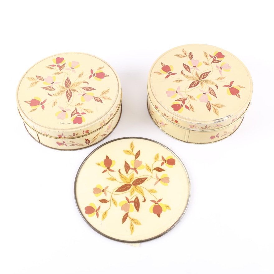 Hall's "Autumn Leaf" Vintage Cookie and Cake Tins