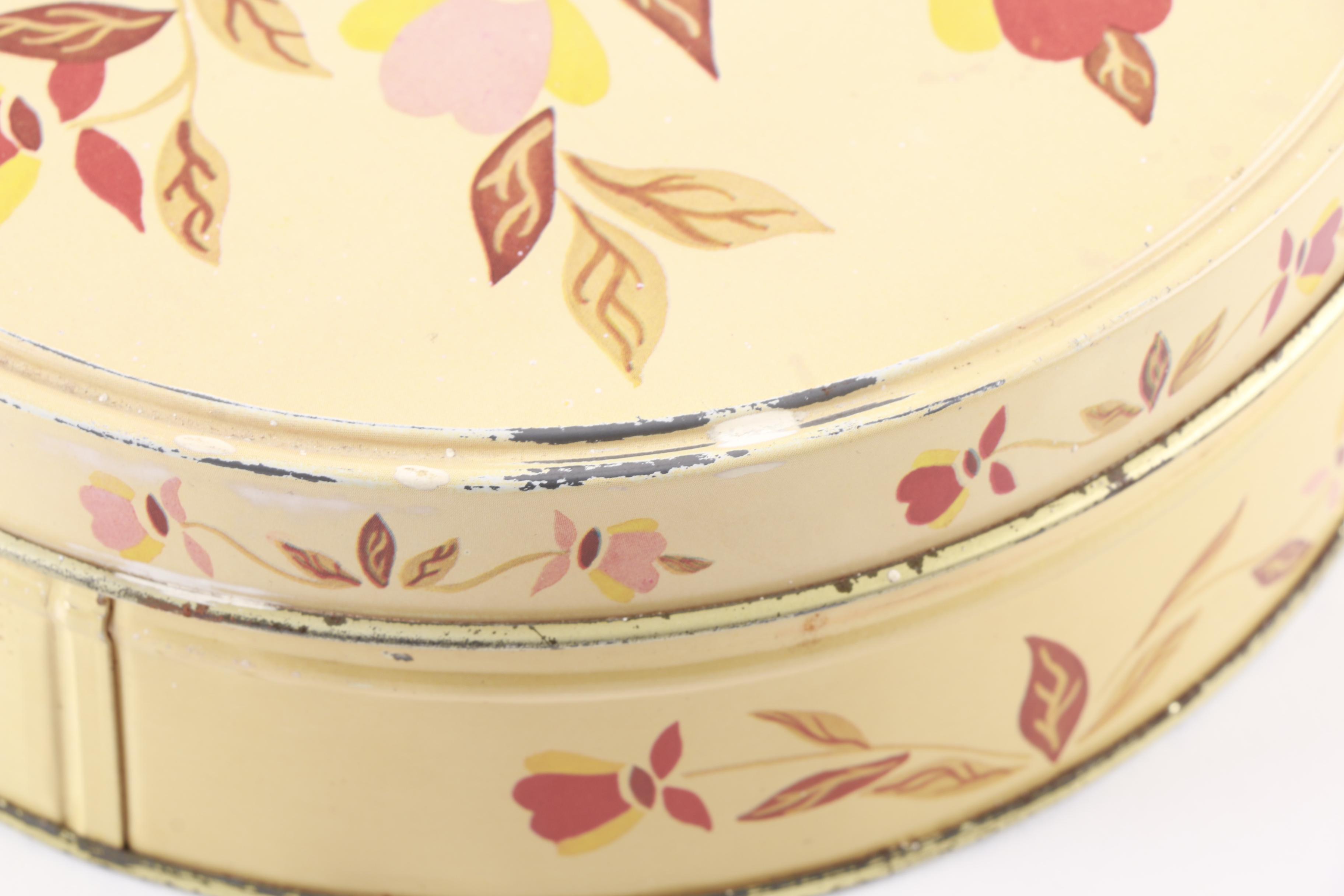 Hall's "Autumn Leaf" Vintage Cookie and Cake Tins