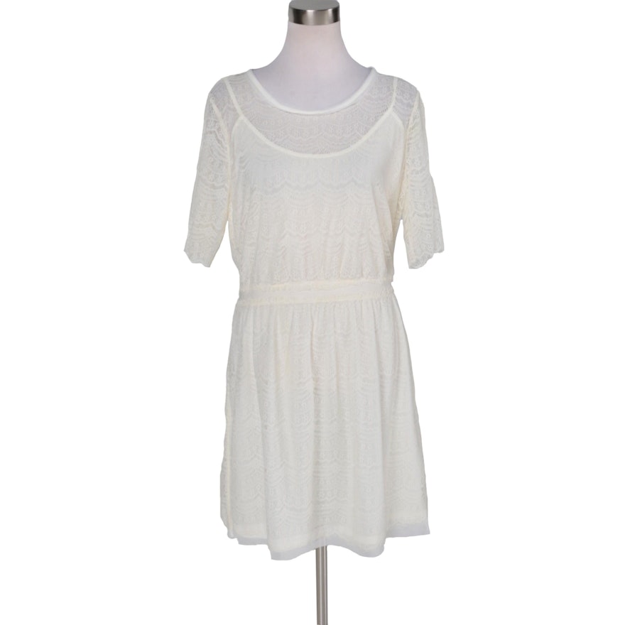 Max and Cleo "Rachael" Cream Lace Dress