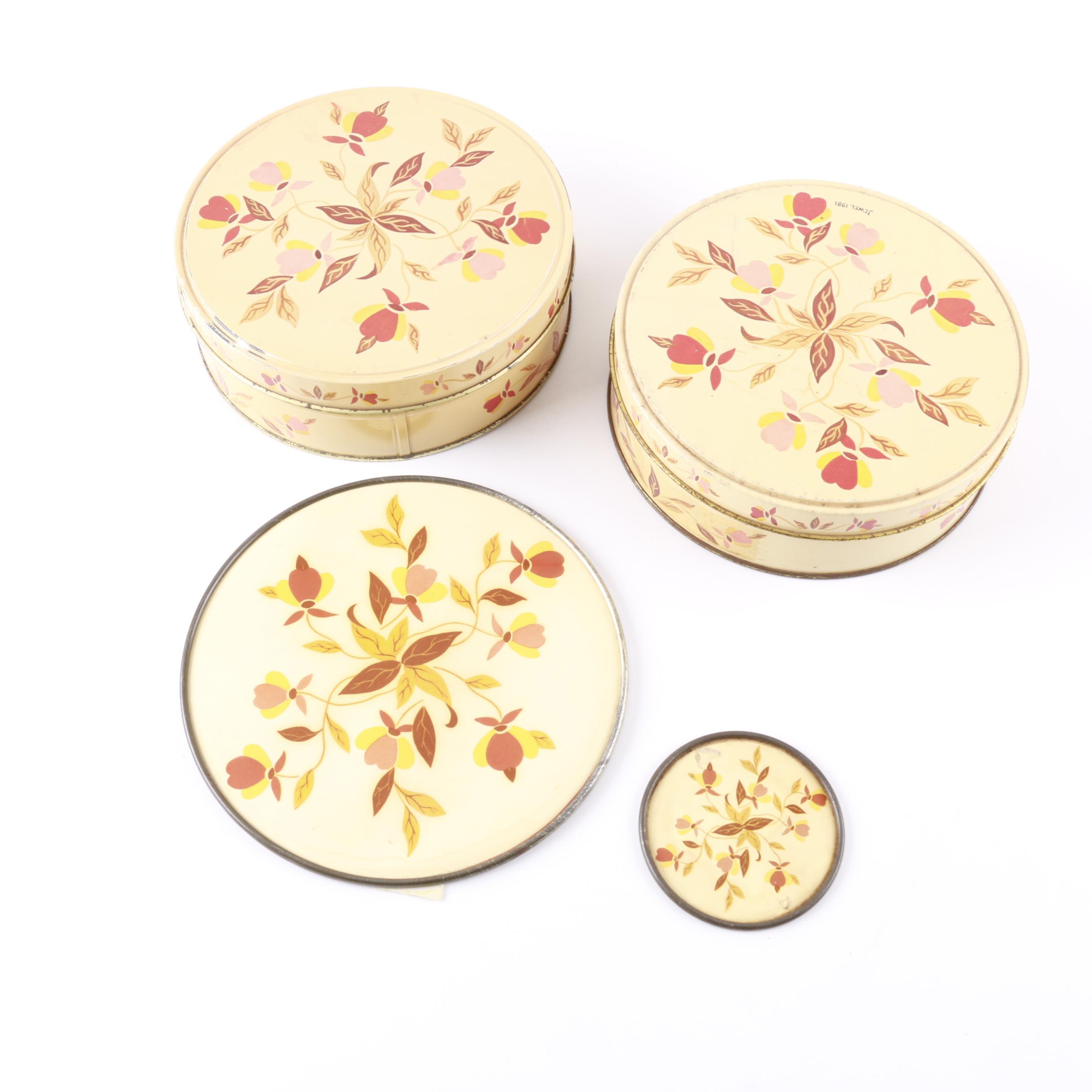Hall's "Autumn Leaf" Vintage Cookie and Cake Tins