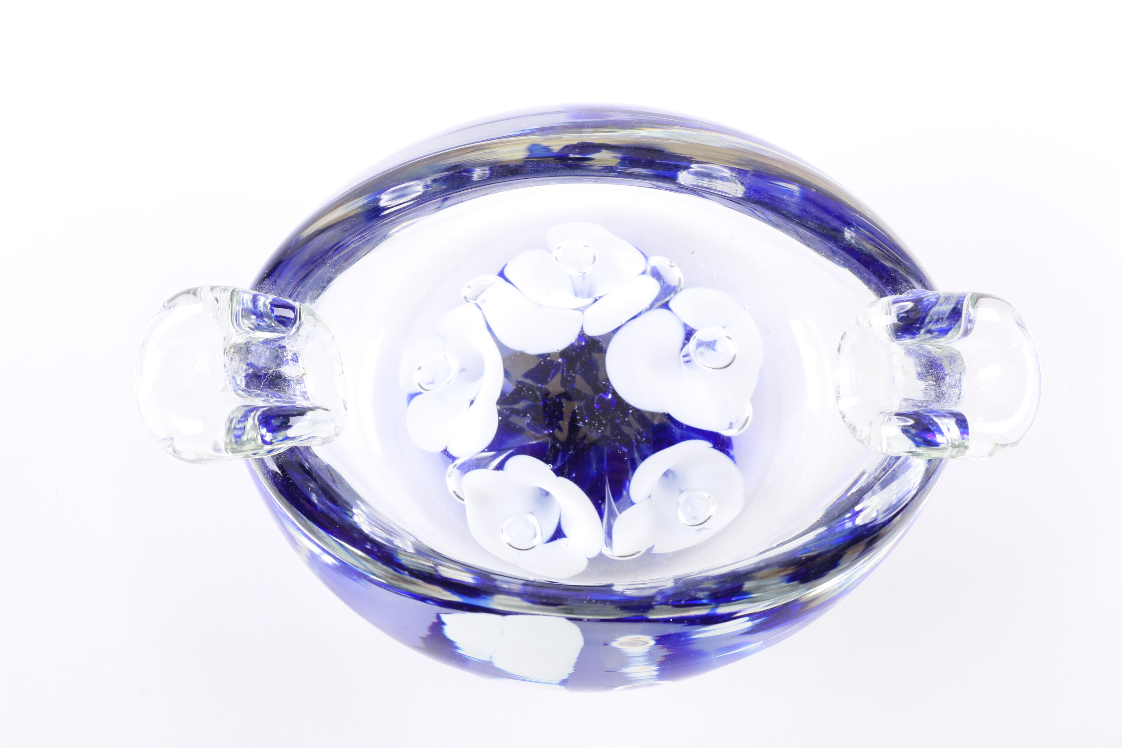 Set of St. Clair Art Glass Ash Receivers