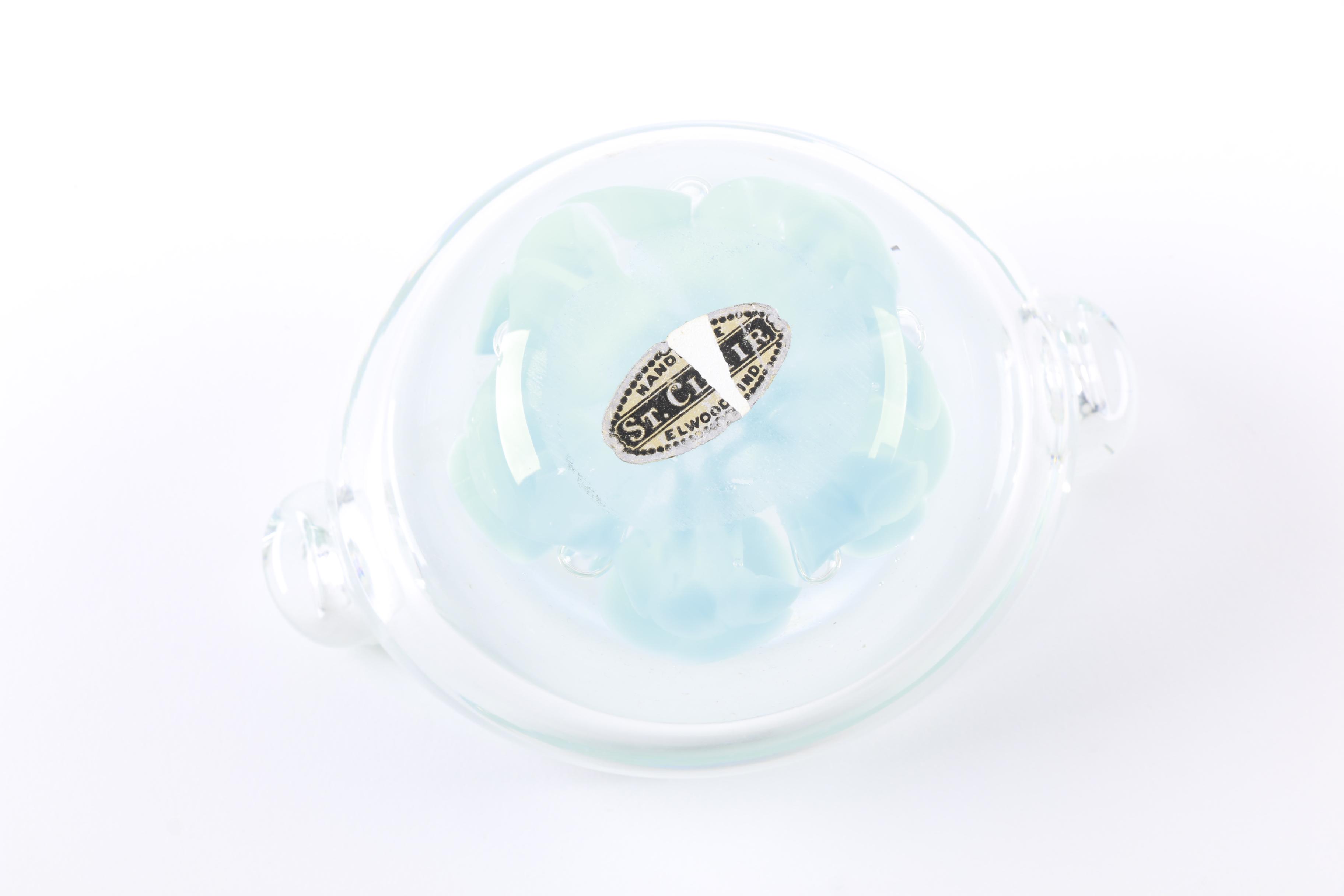 Set of St. Clair Art Glass Ash Receivers