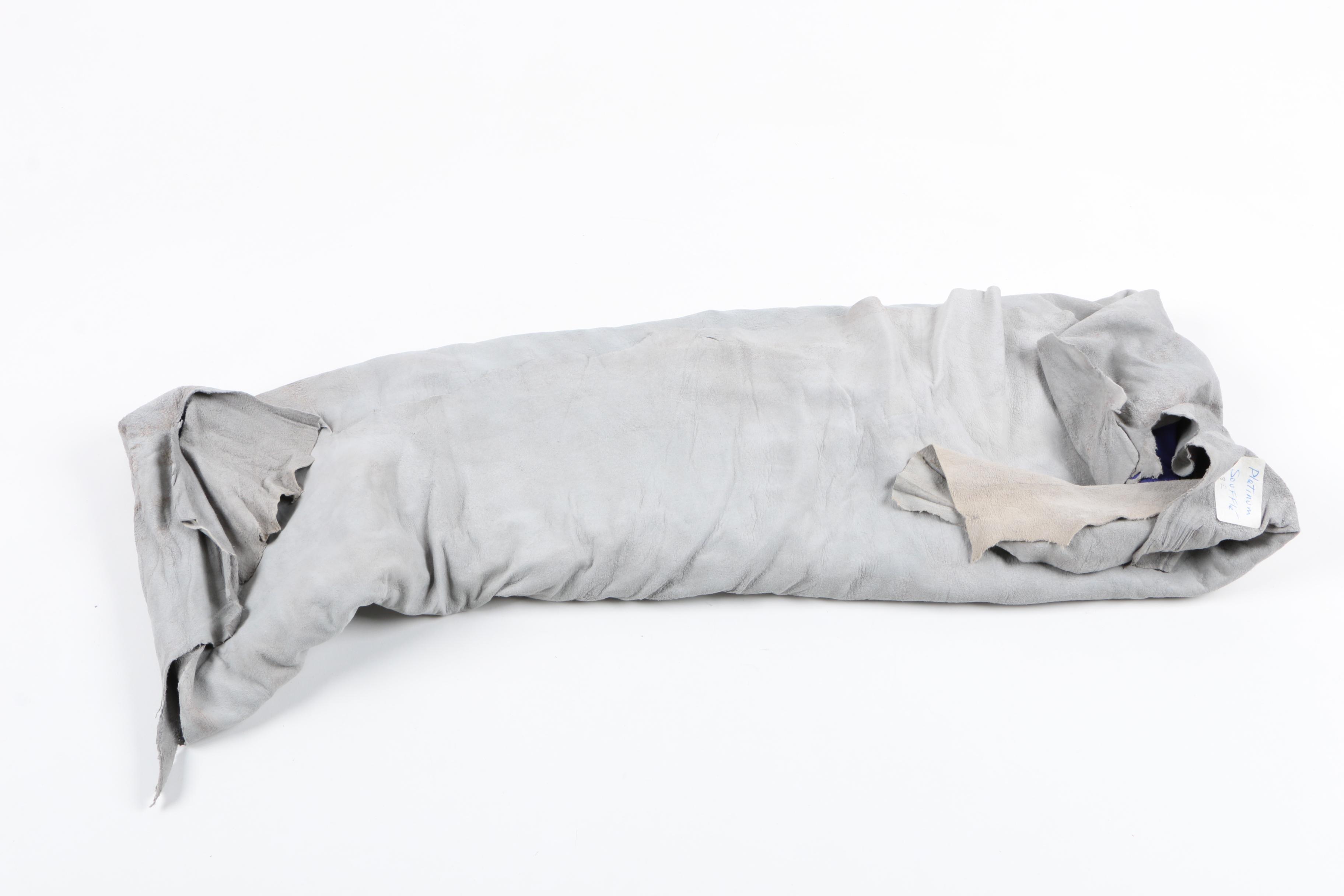 Purple and Gray Leather Hides