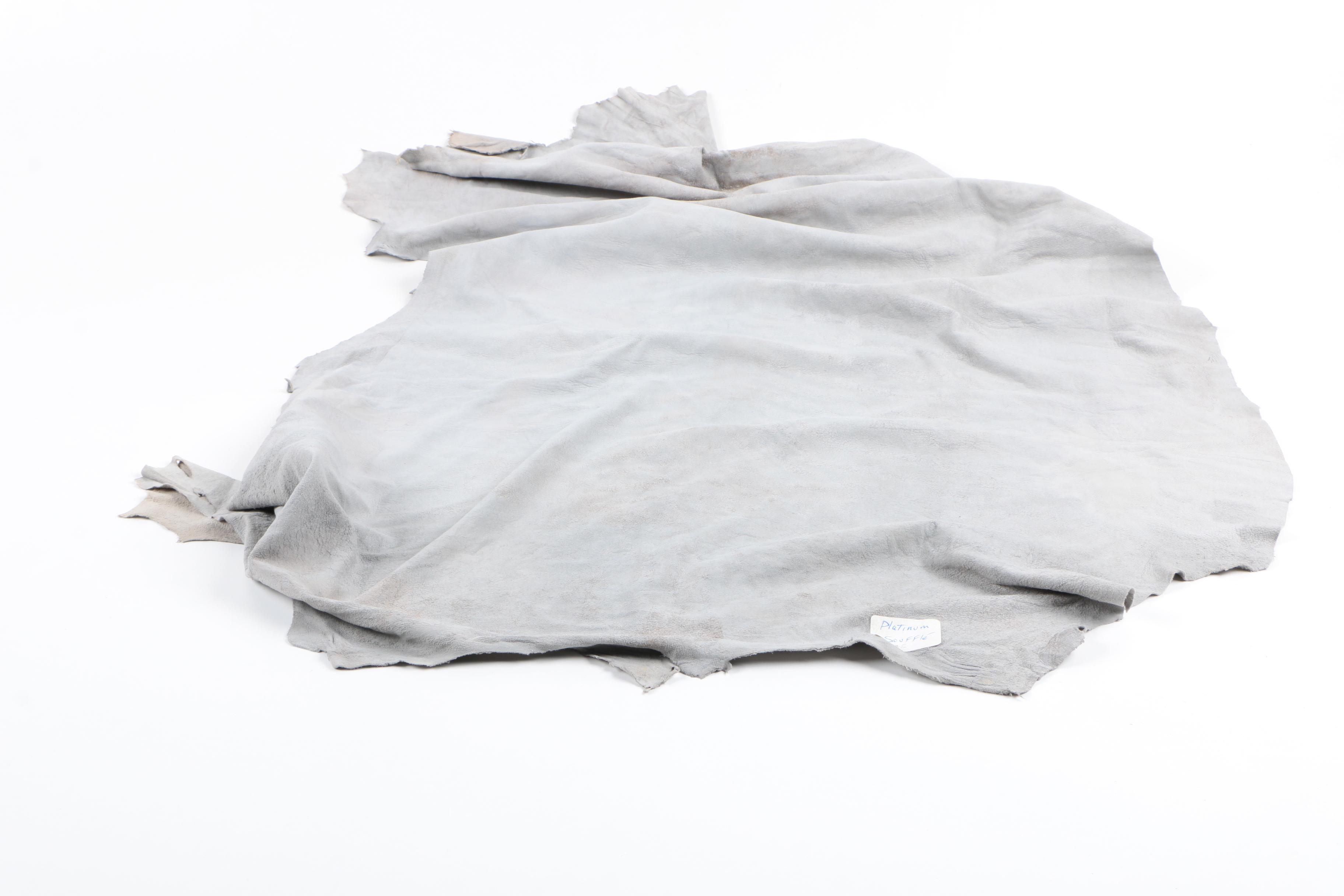 Purple and Gray Leather Hides