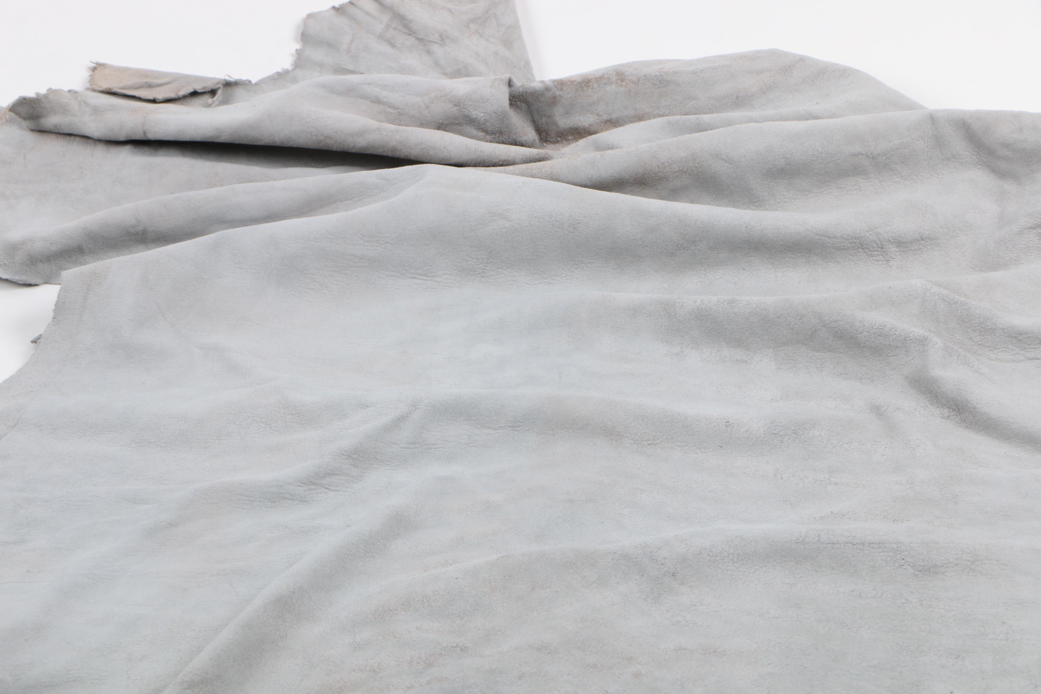 Purple and Gray Leather Hides