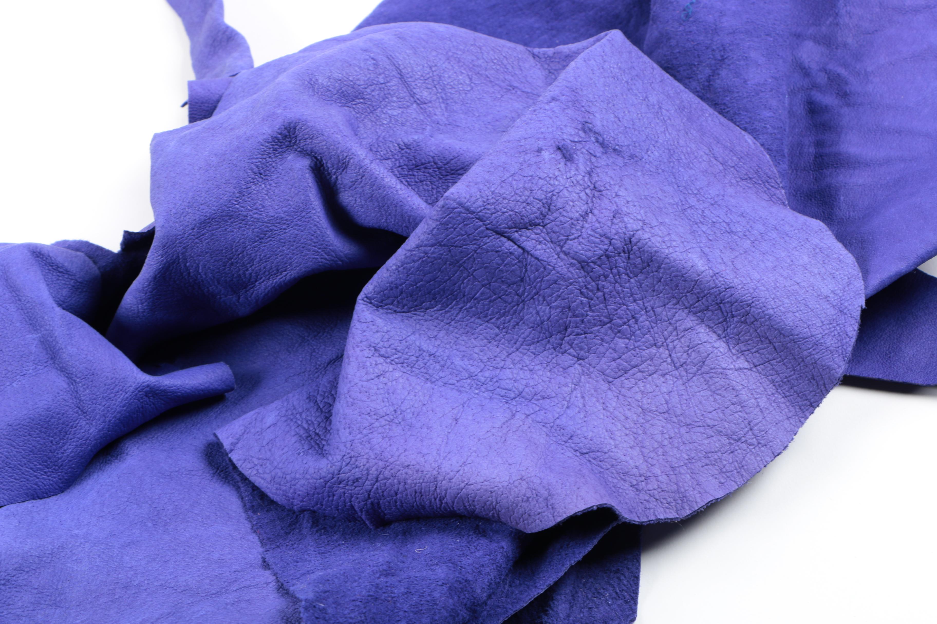 Purple and Gray Leather Hides