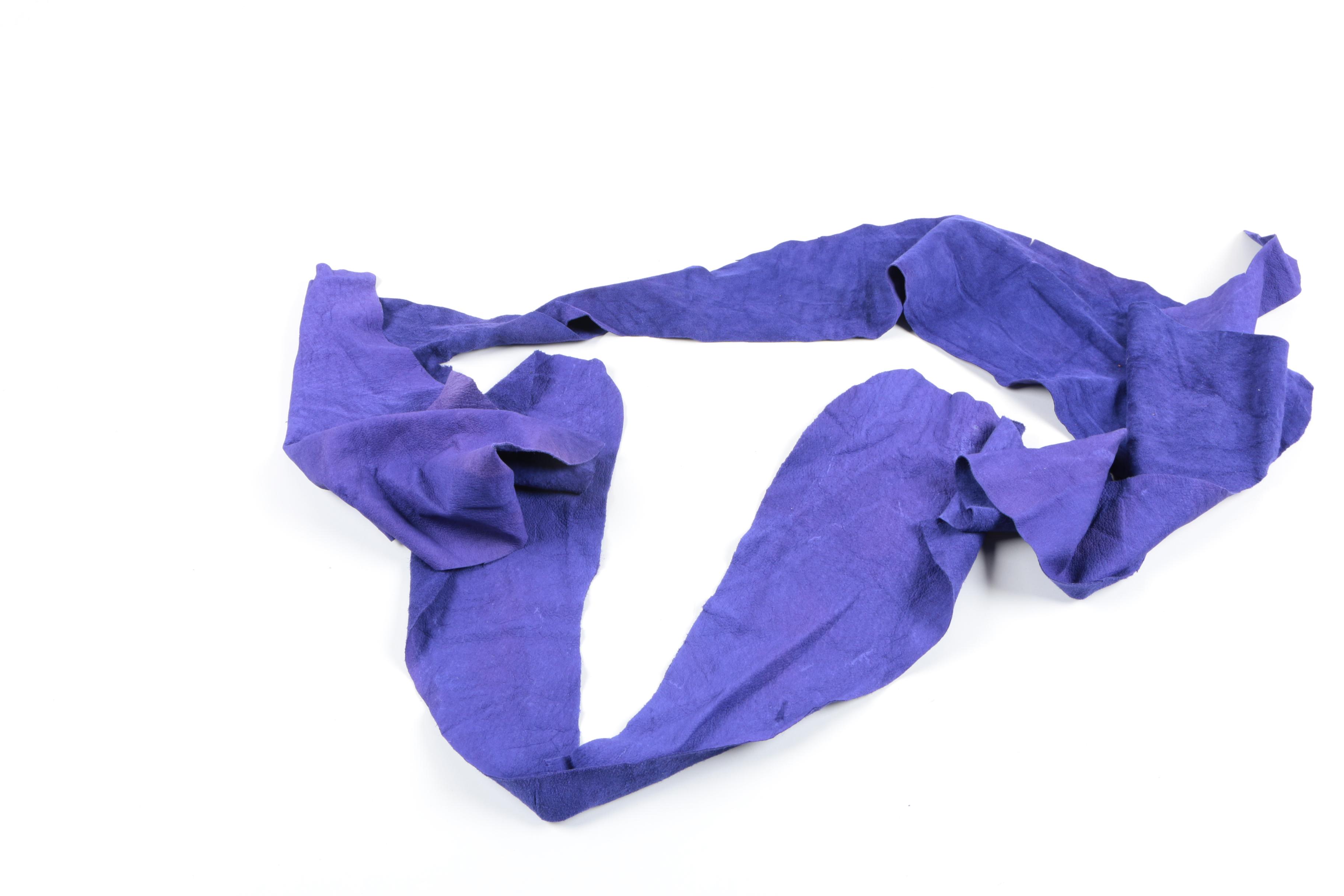 Purple and Gray Leather Hides