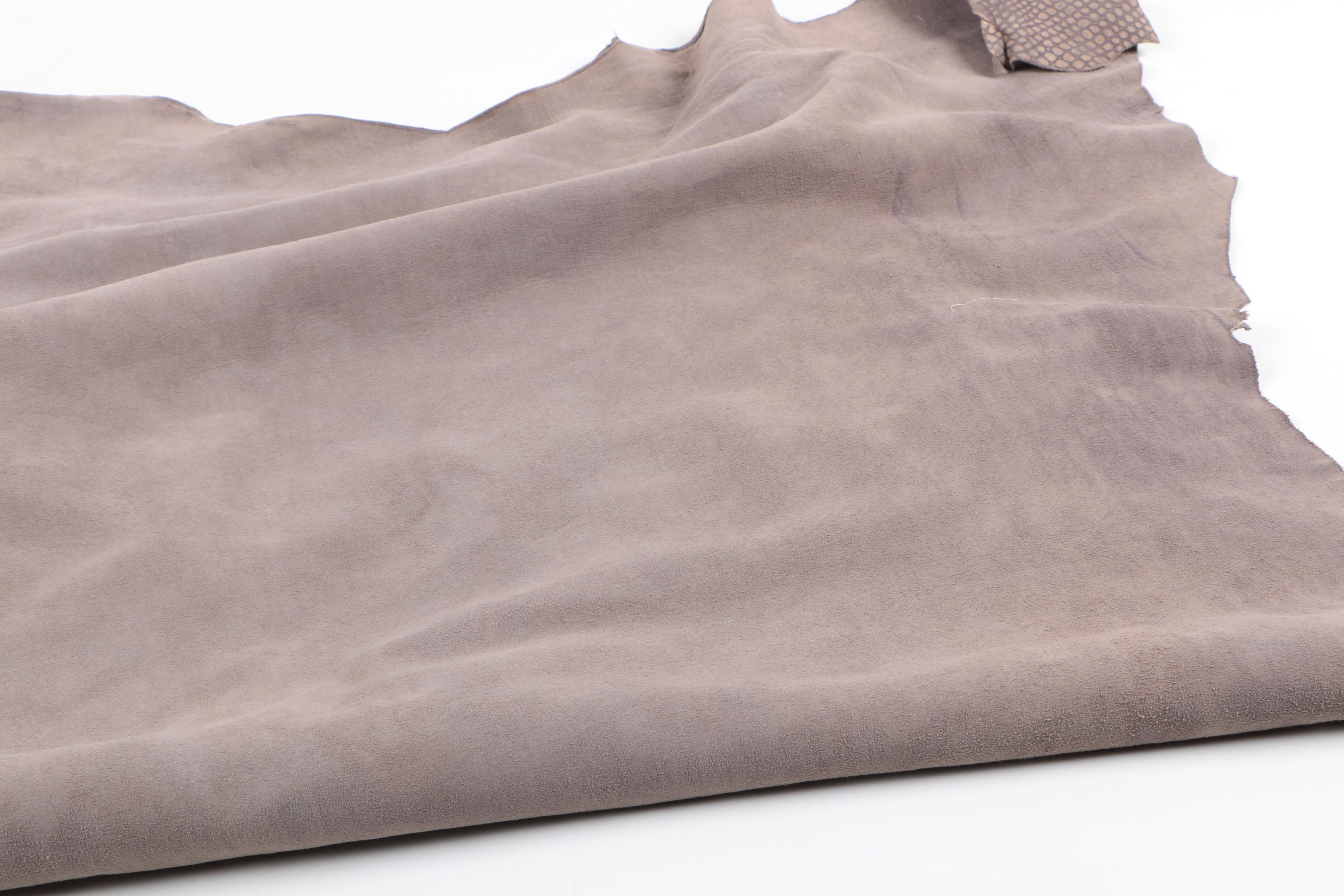 John Flynn & Sons Inc. Charcoal Grey Gator Leather