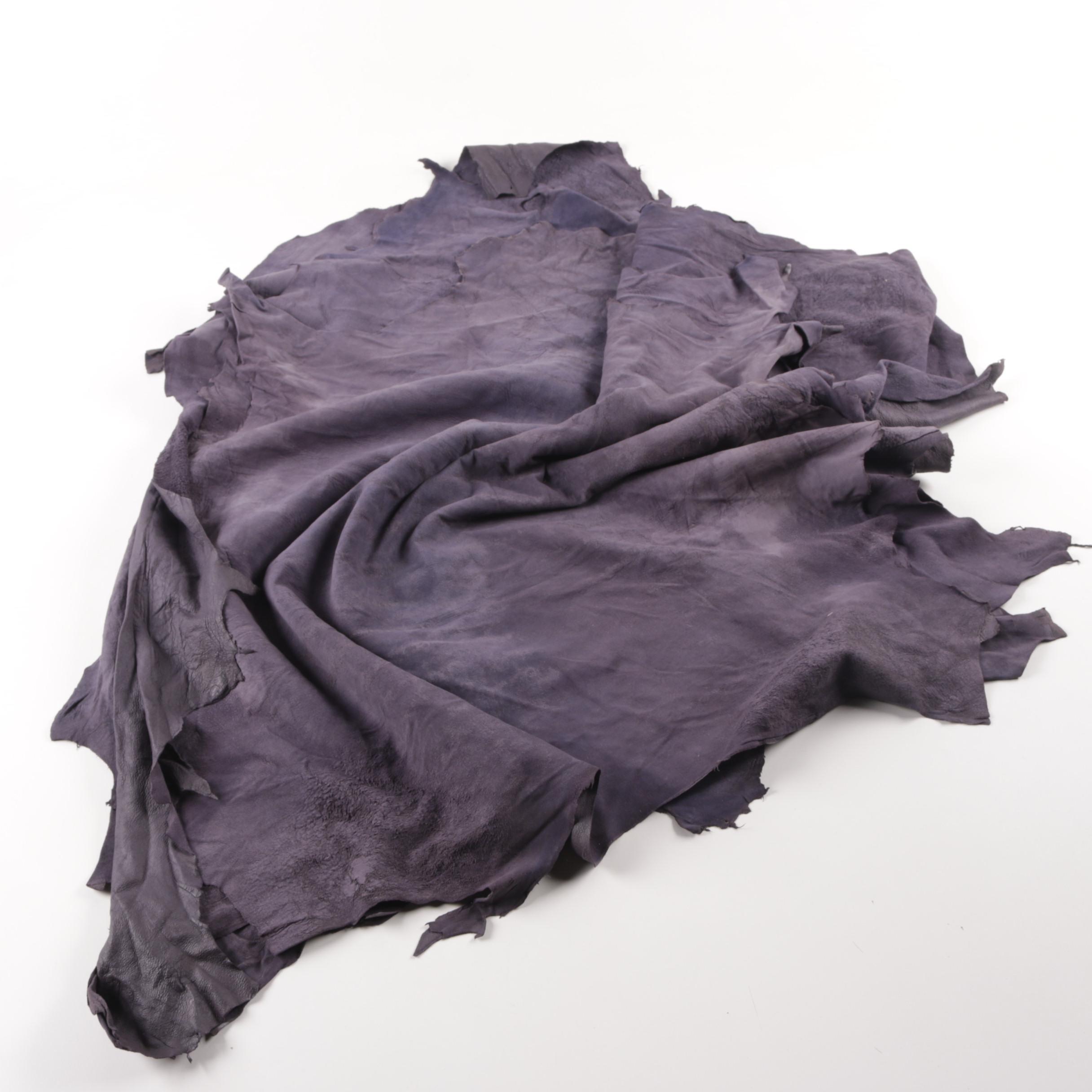 Charcoal Gray Leather Hides