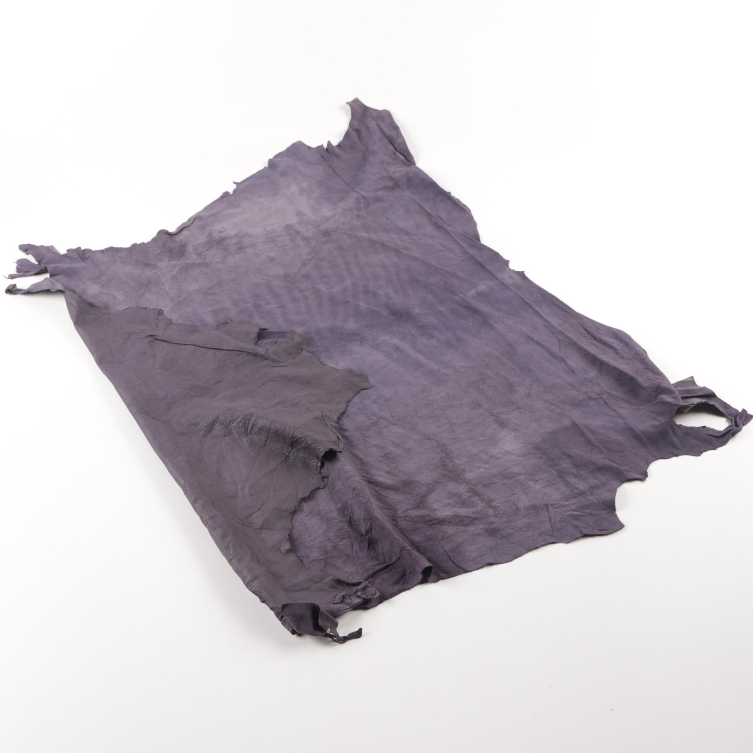 Charcoal Gray Leather Hides