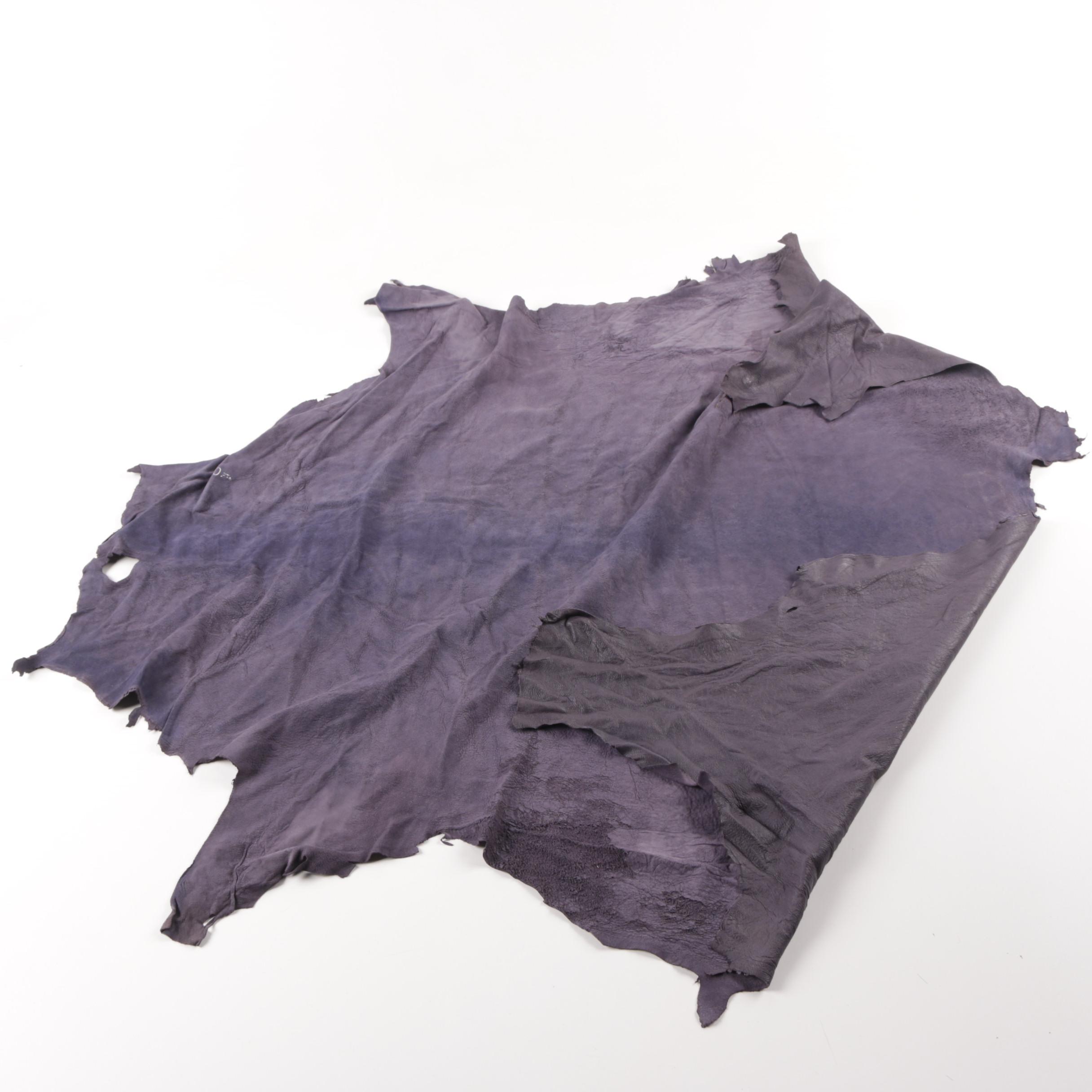 Charcoal Gray Leather Hides