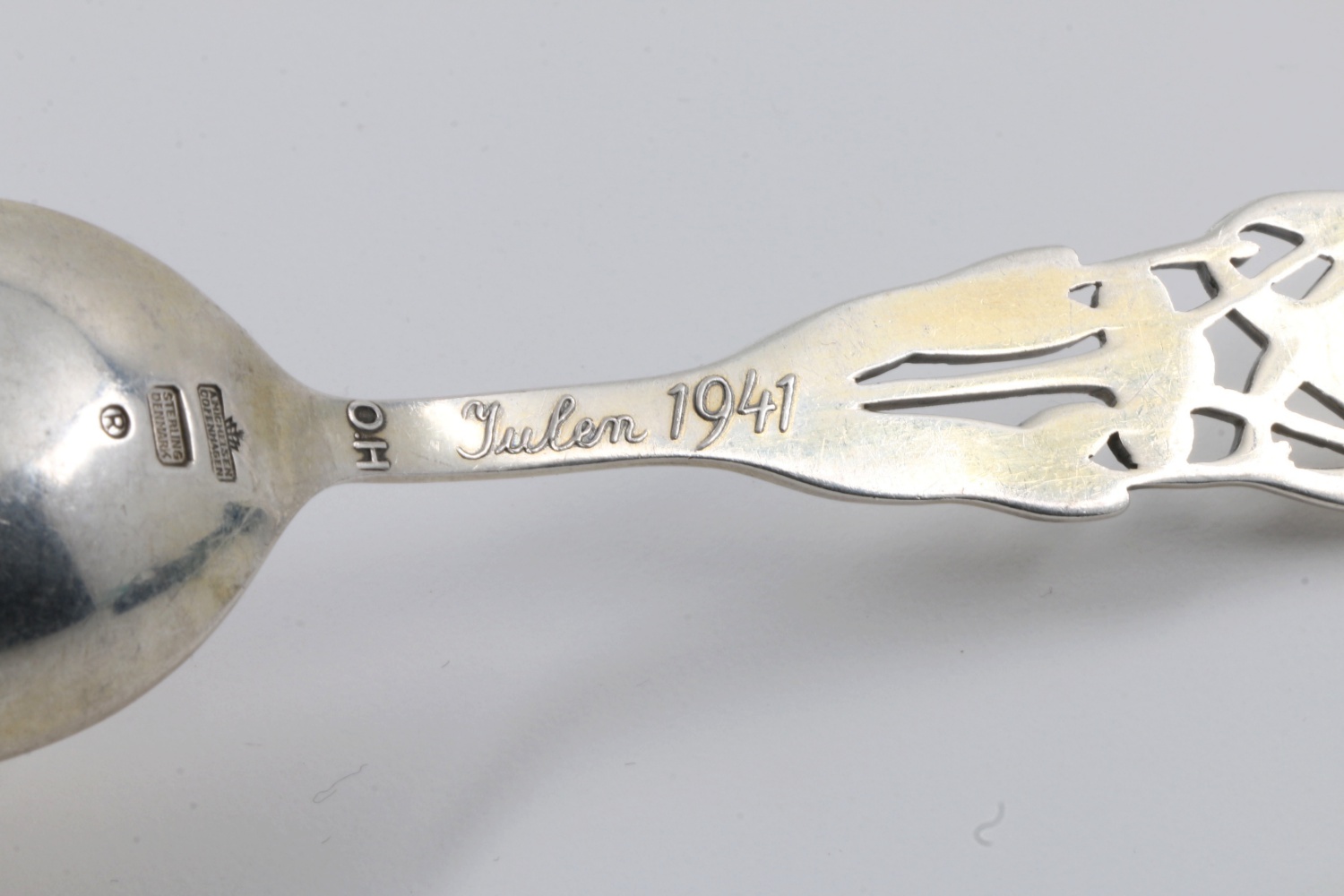 Two Danish Anton Michelsen Sterling Silver Annual Christmas Spoons