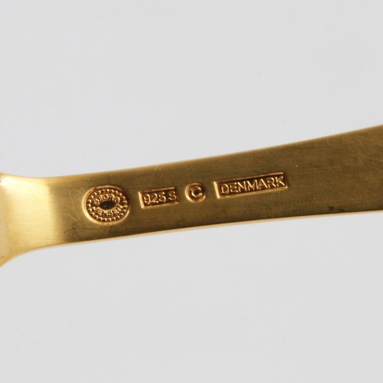 Pairing of Anton Michelsen Sterling Silver Annual Christmas Spoons