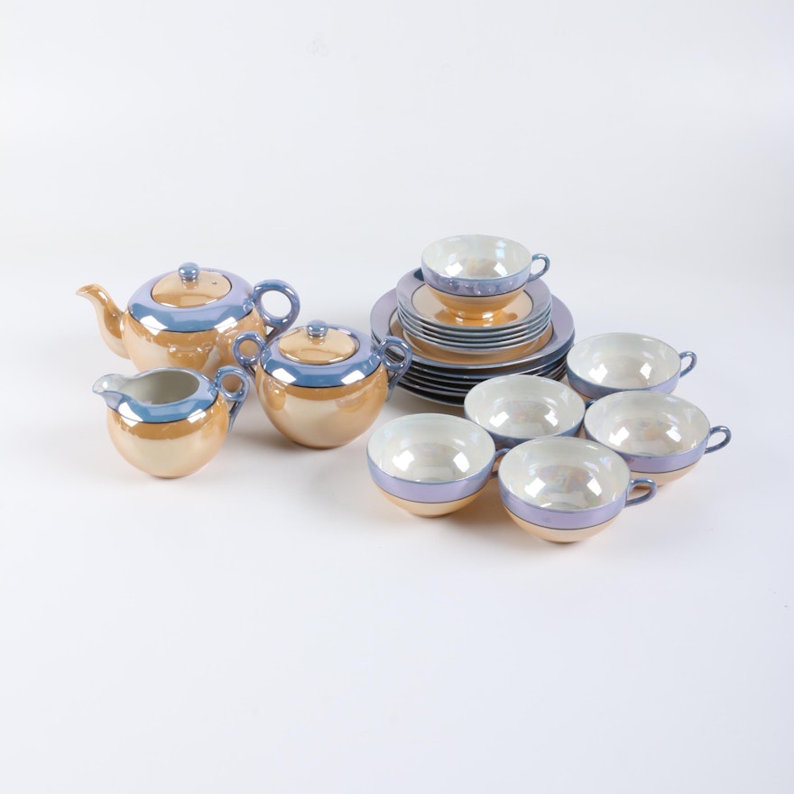 Japanese Lusterware Tea Set