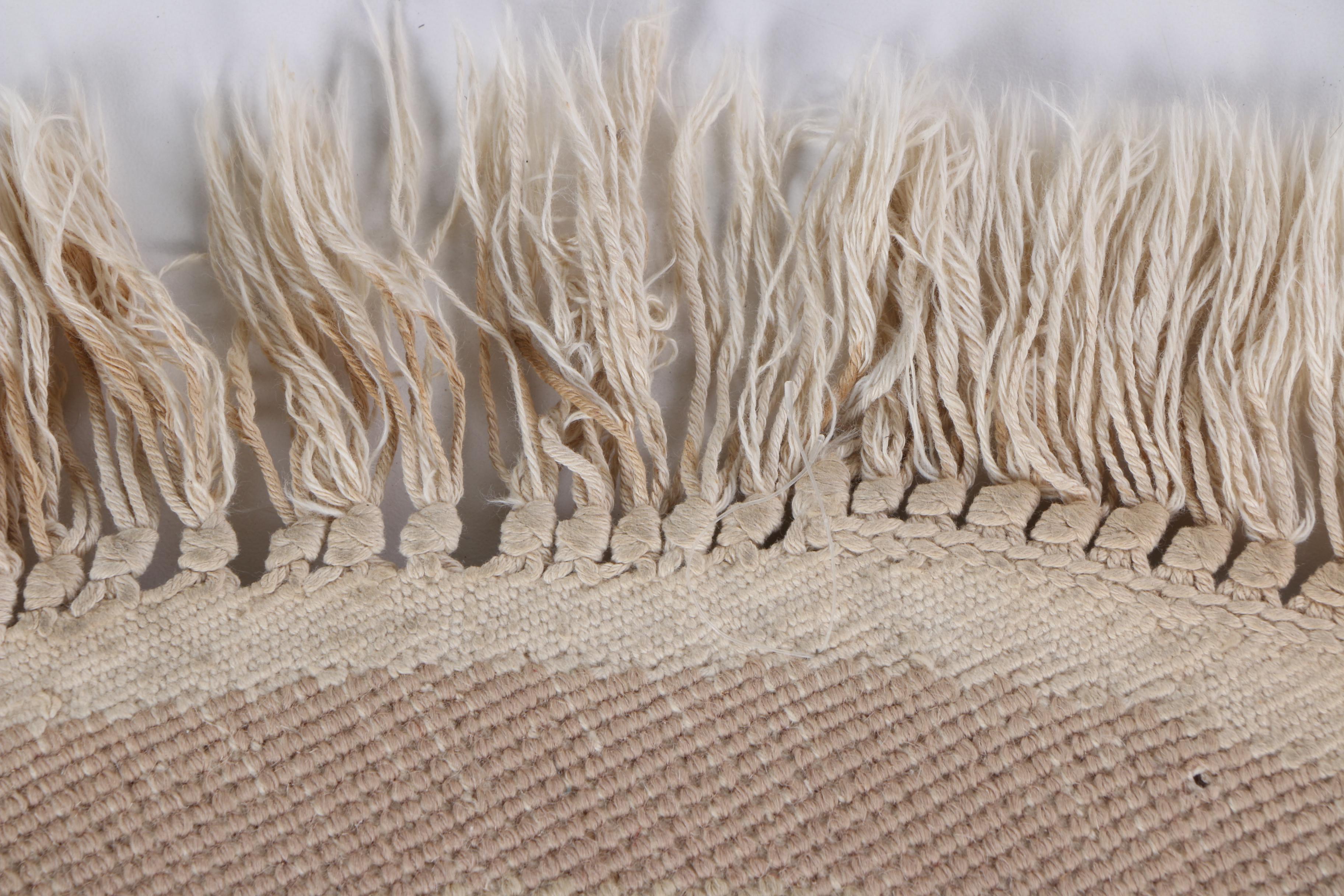 Hand-Knotted and Carved Chinese "Serenity" Round Rug
