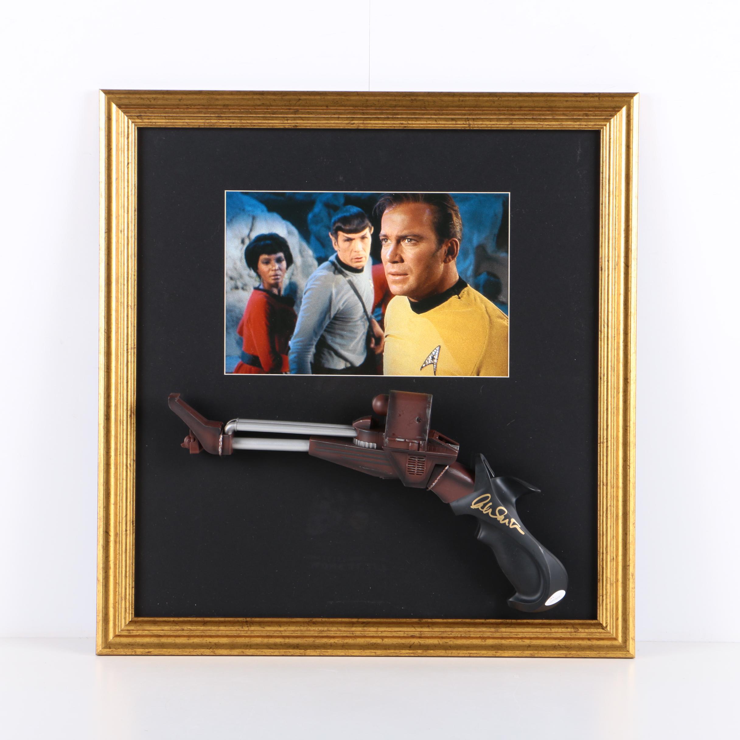 William Shatner Autographed Star Trek Gun JSA COA