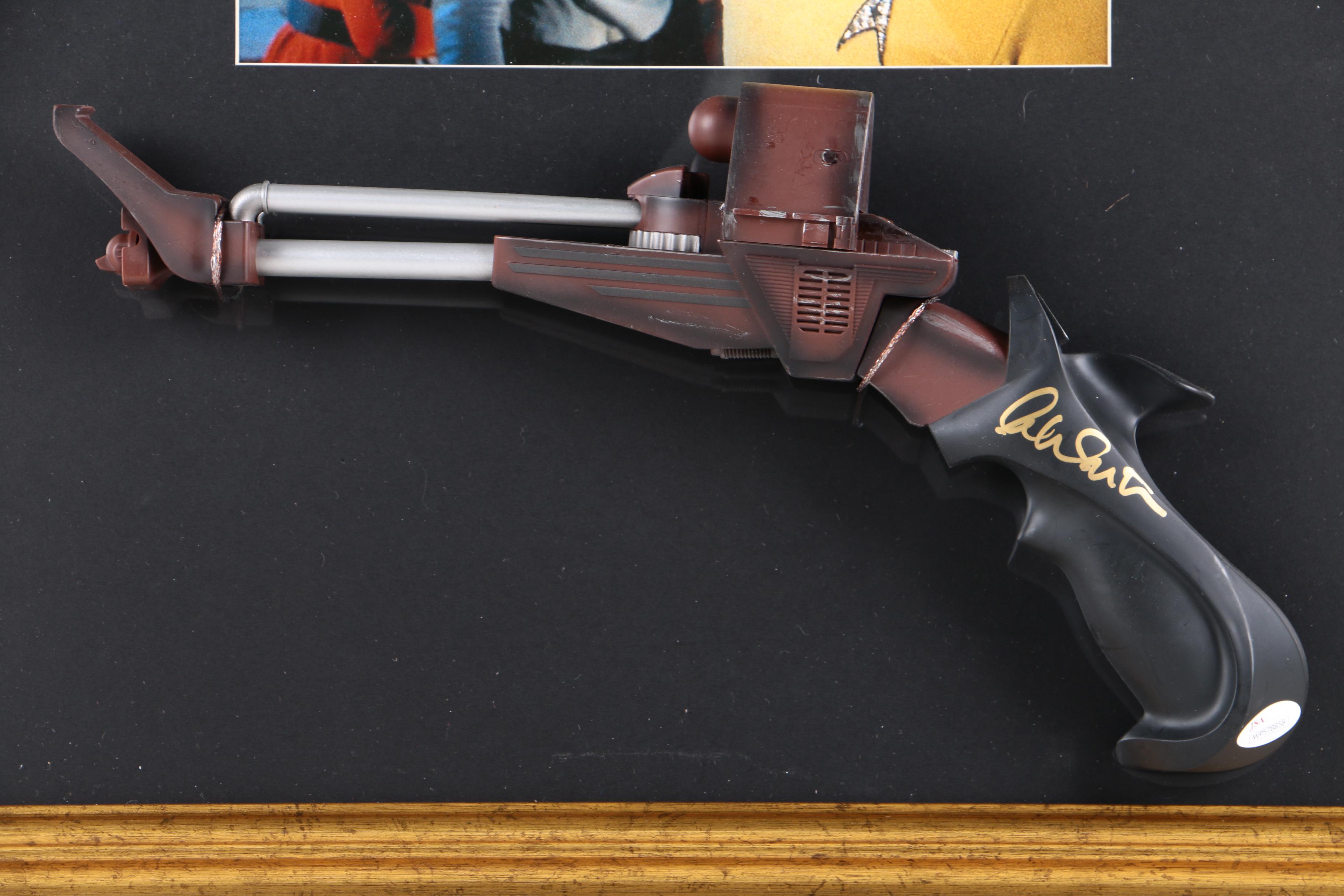 William Shatner Autographed Star Trek Gun JSA COA