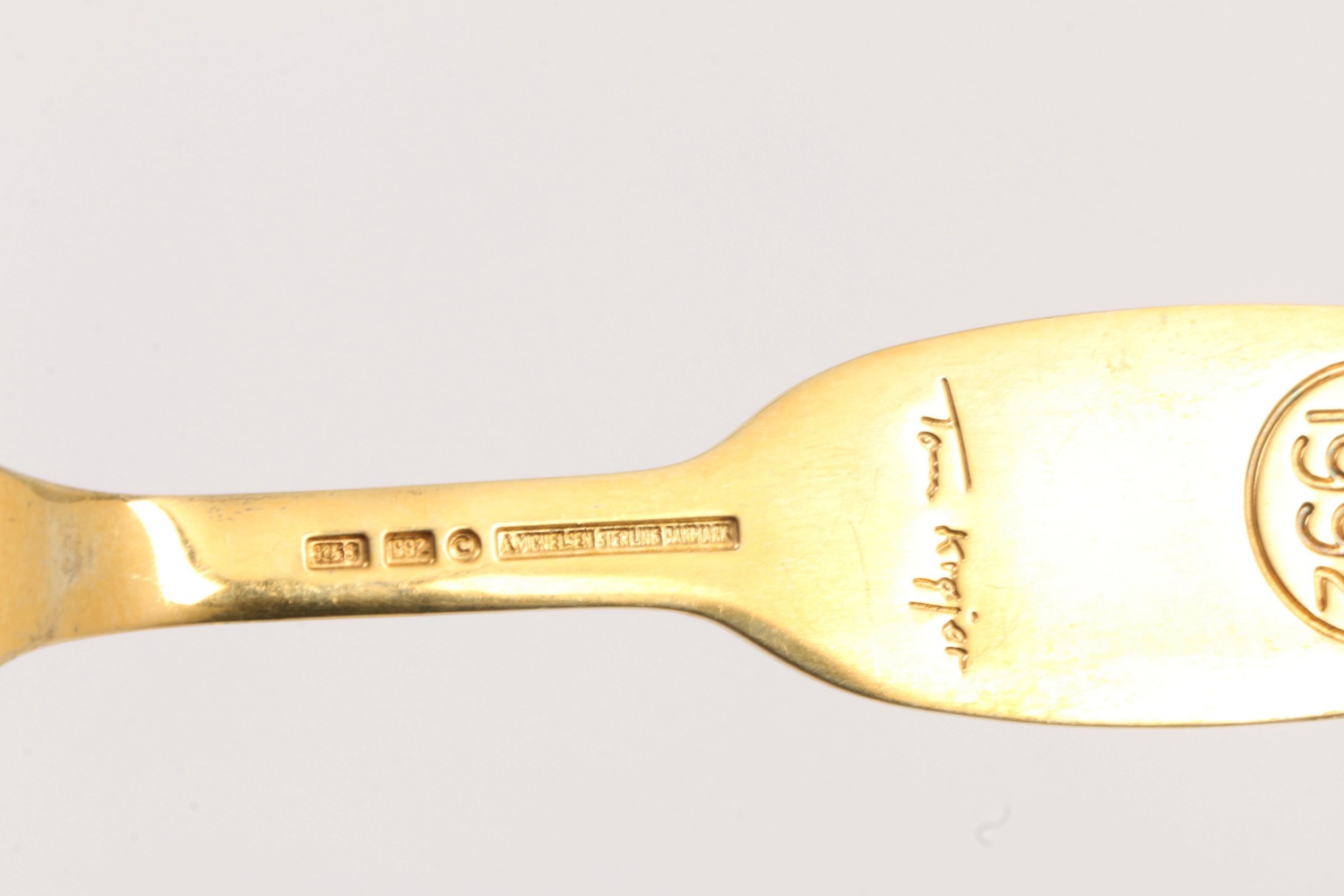 Collection of Anton Michelsen Gold-Plated Sterling Silver Christmas Spoons