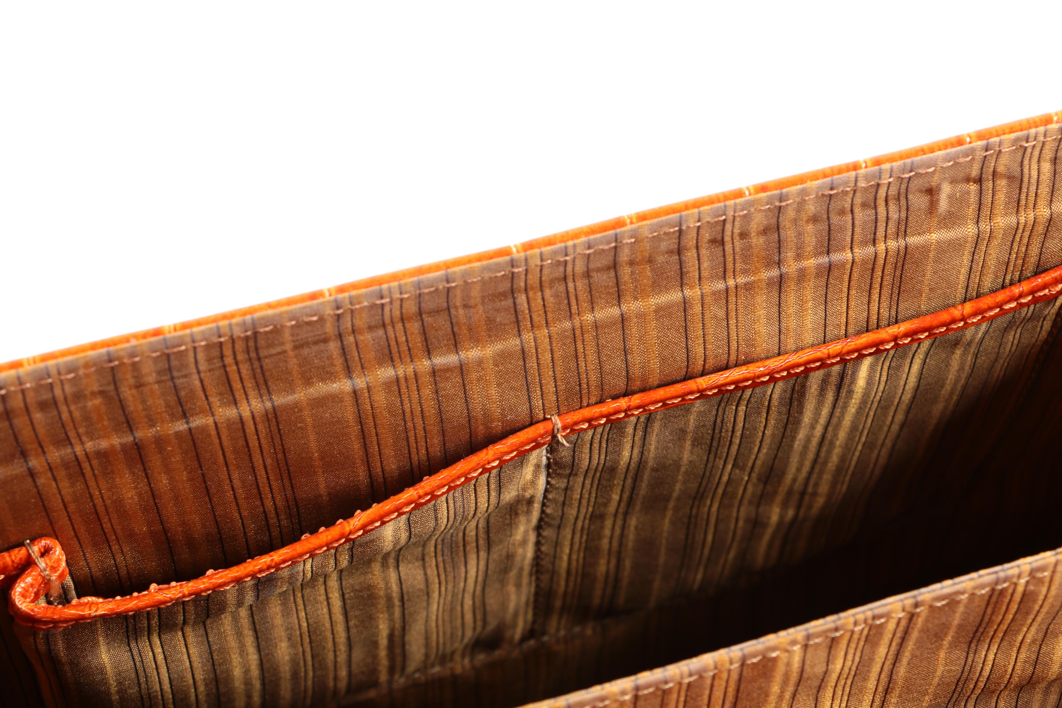 Andalossi Embossed Leather Handbag