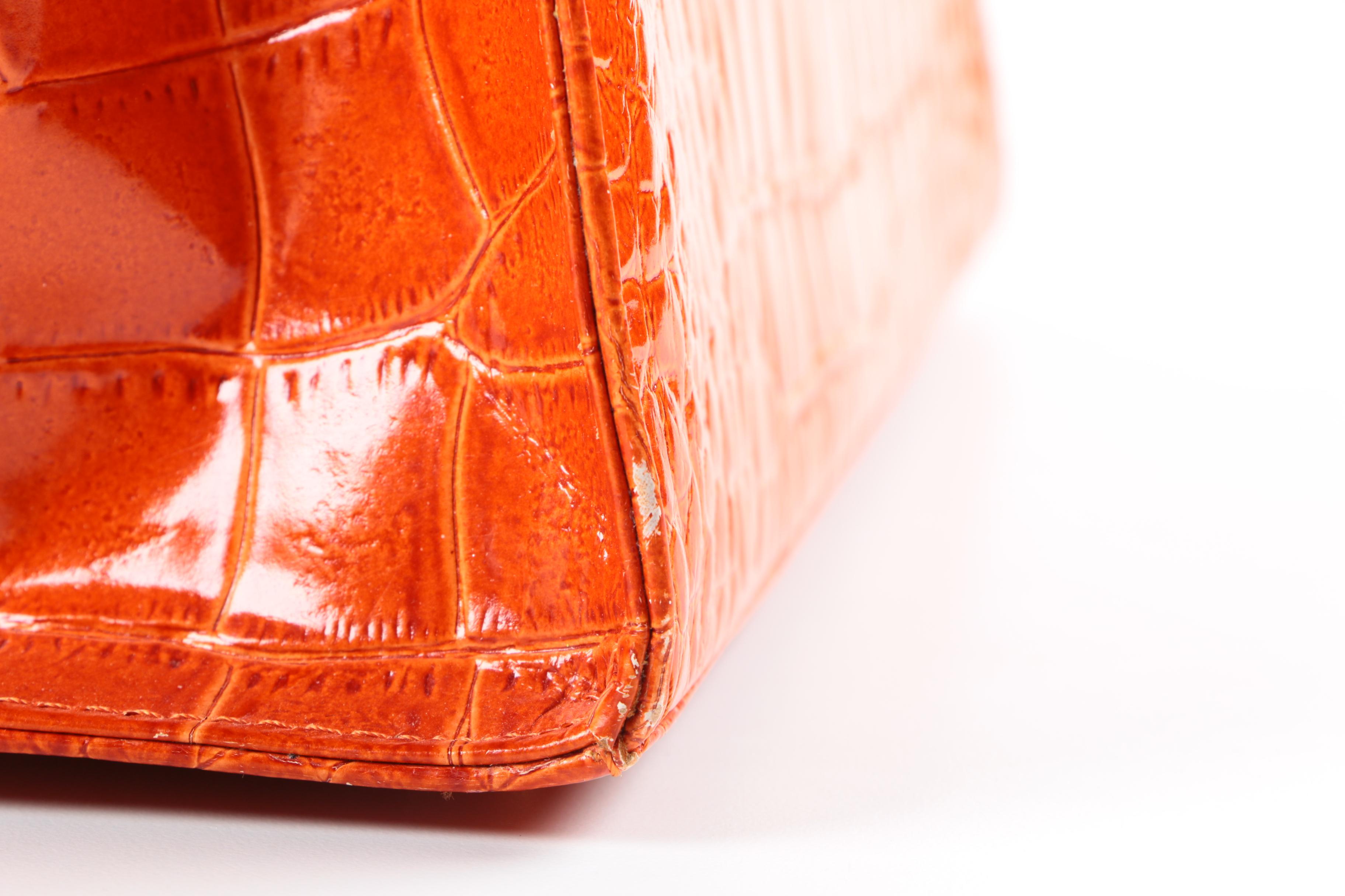 Andalossi Embossed Leather Handbag