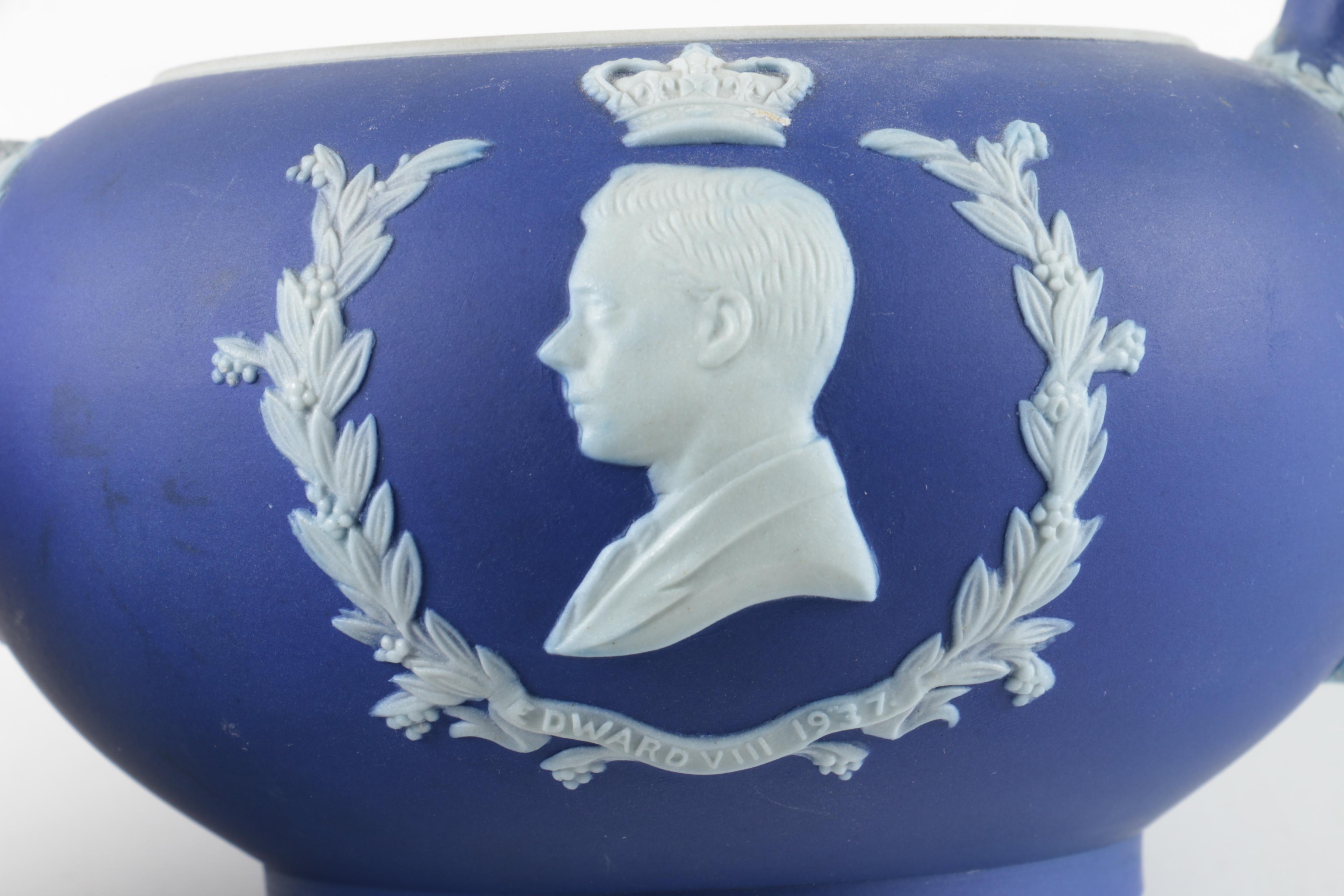Vintage Wedgwood Jasperware Edward VIII Coronation Teapot