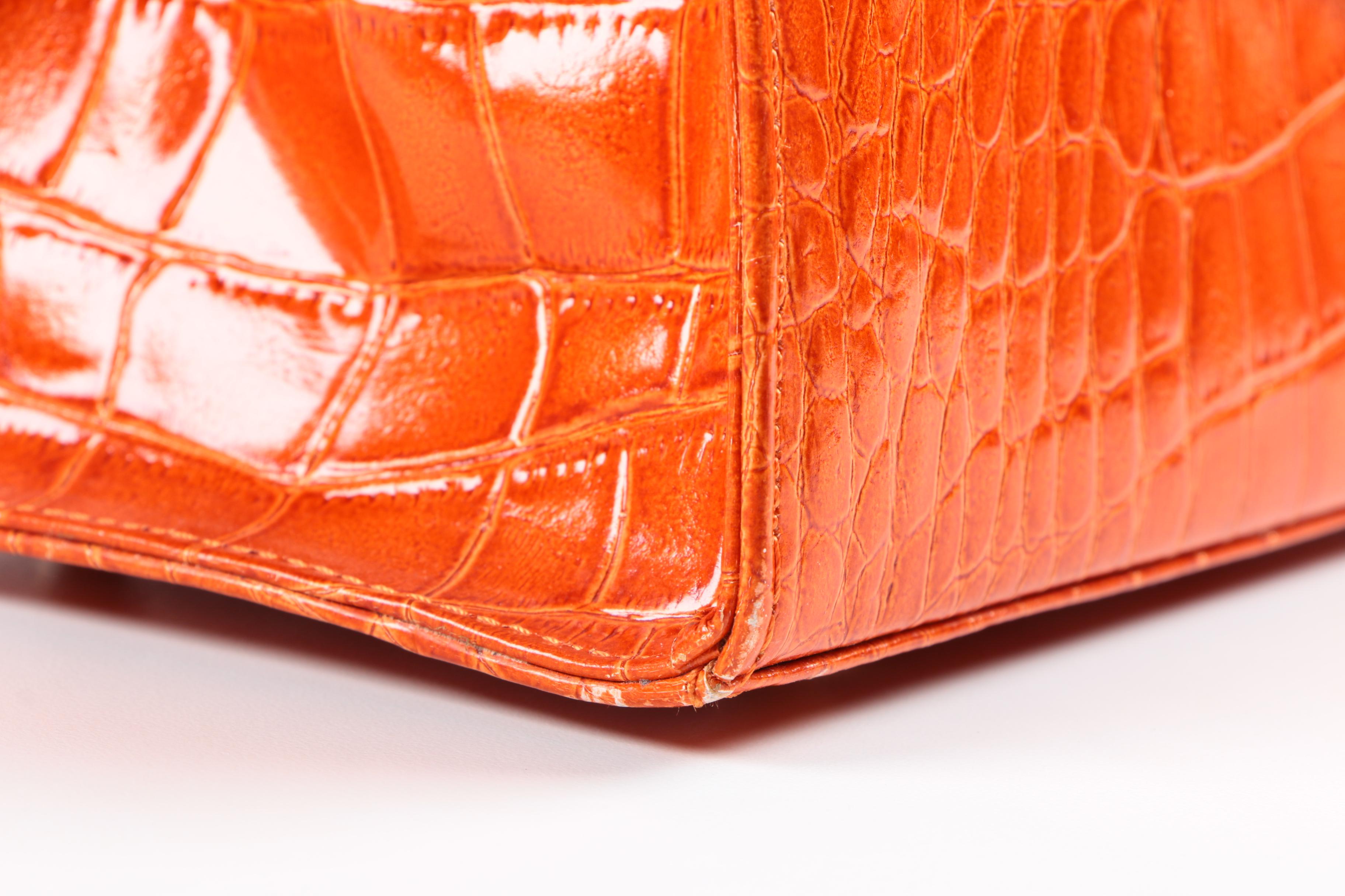 Andalossi Embossed Leather Handbag