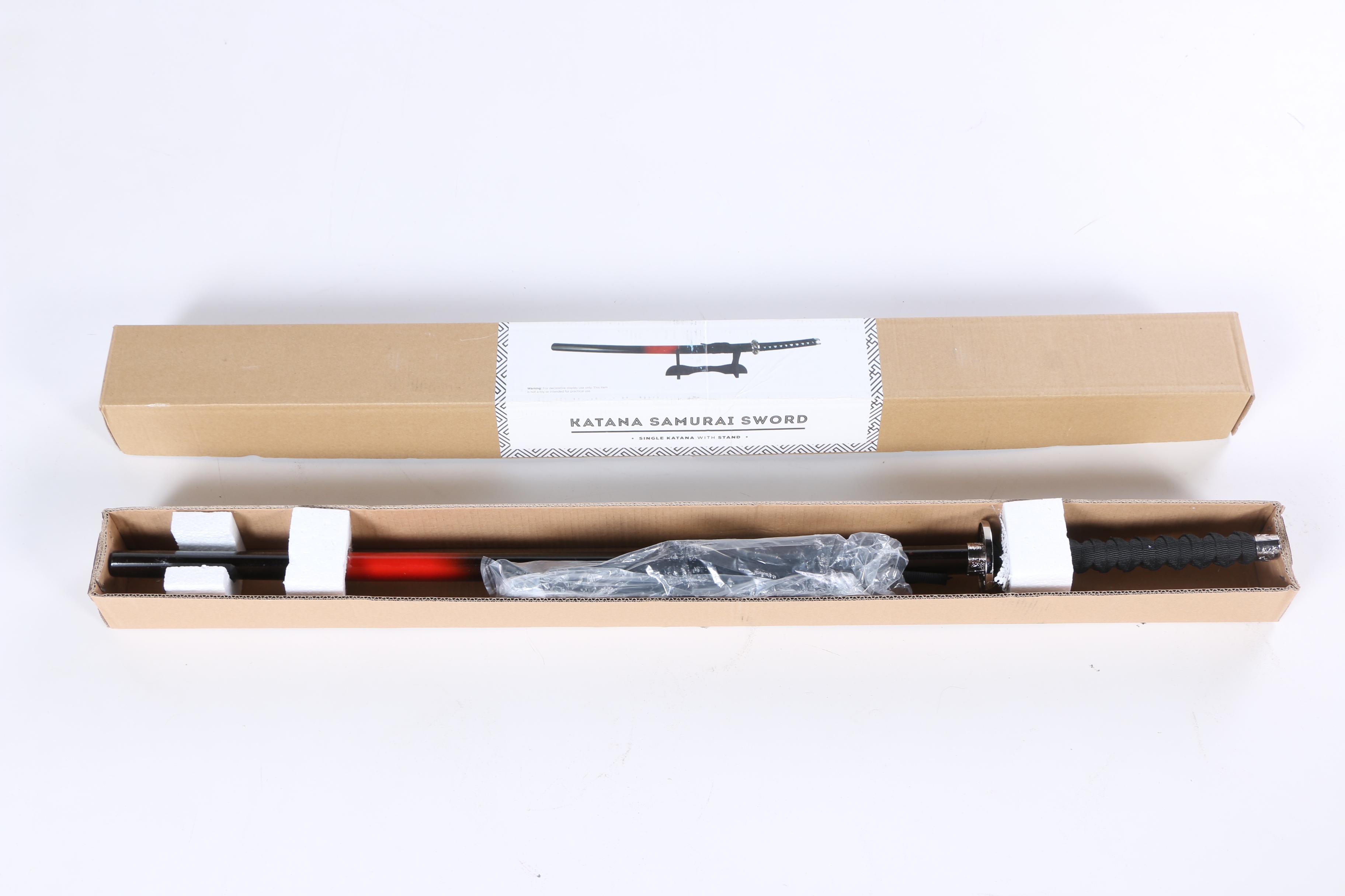 Decorative Katana with Stand by Earthbound Trading Company