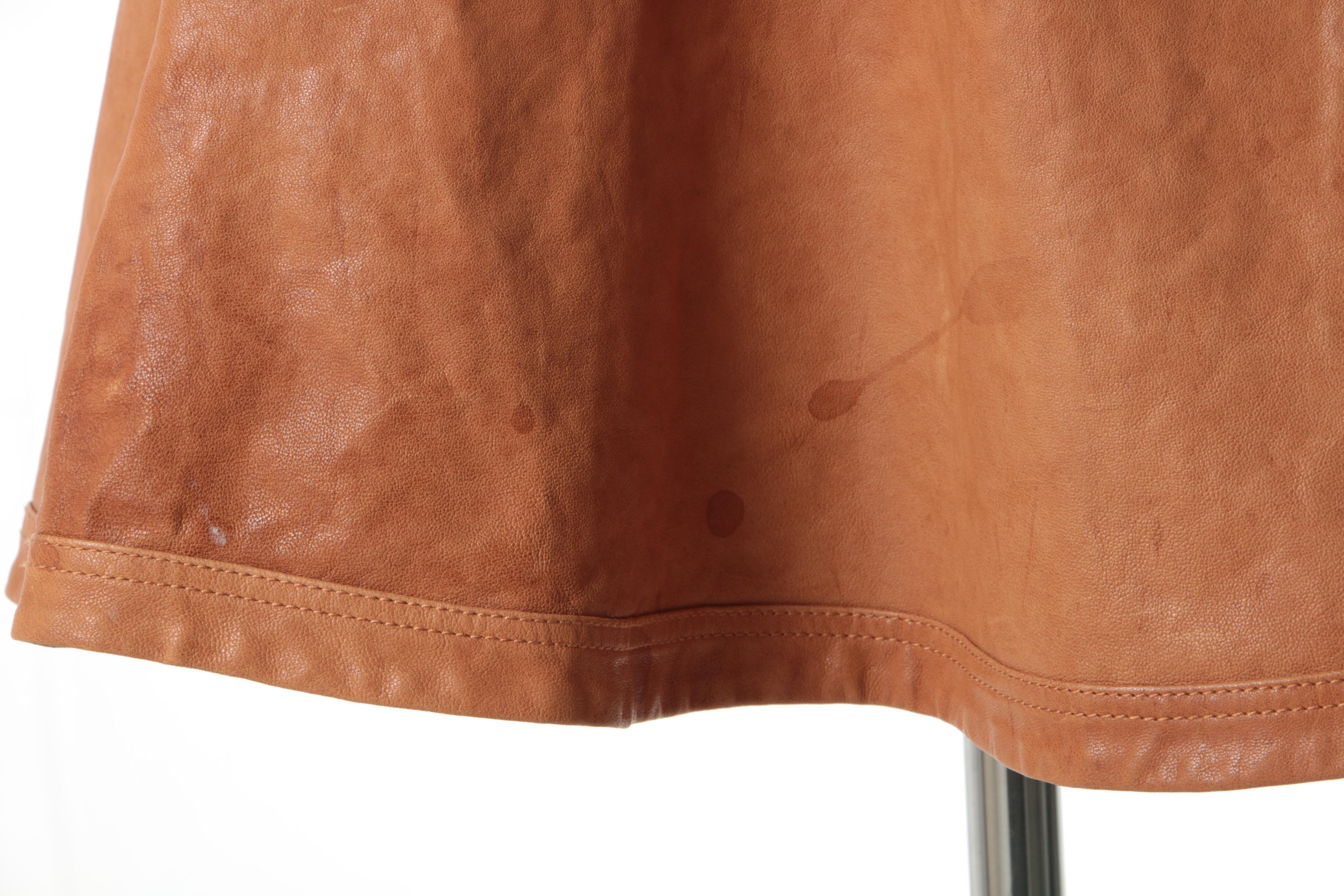 Diane von Furstenberg Leather Skirt