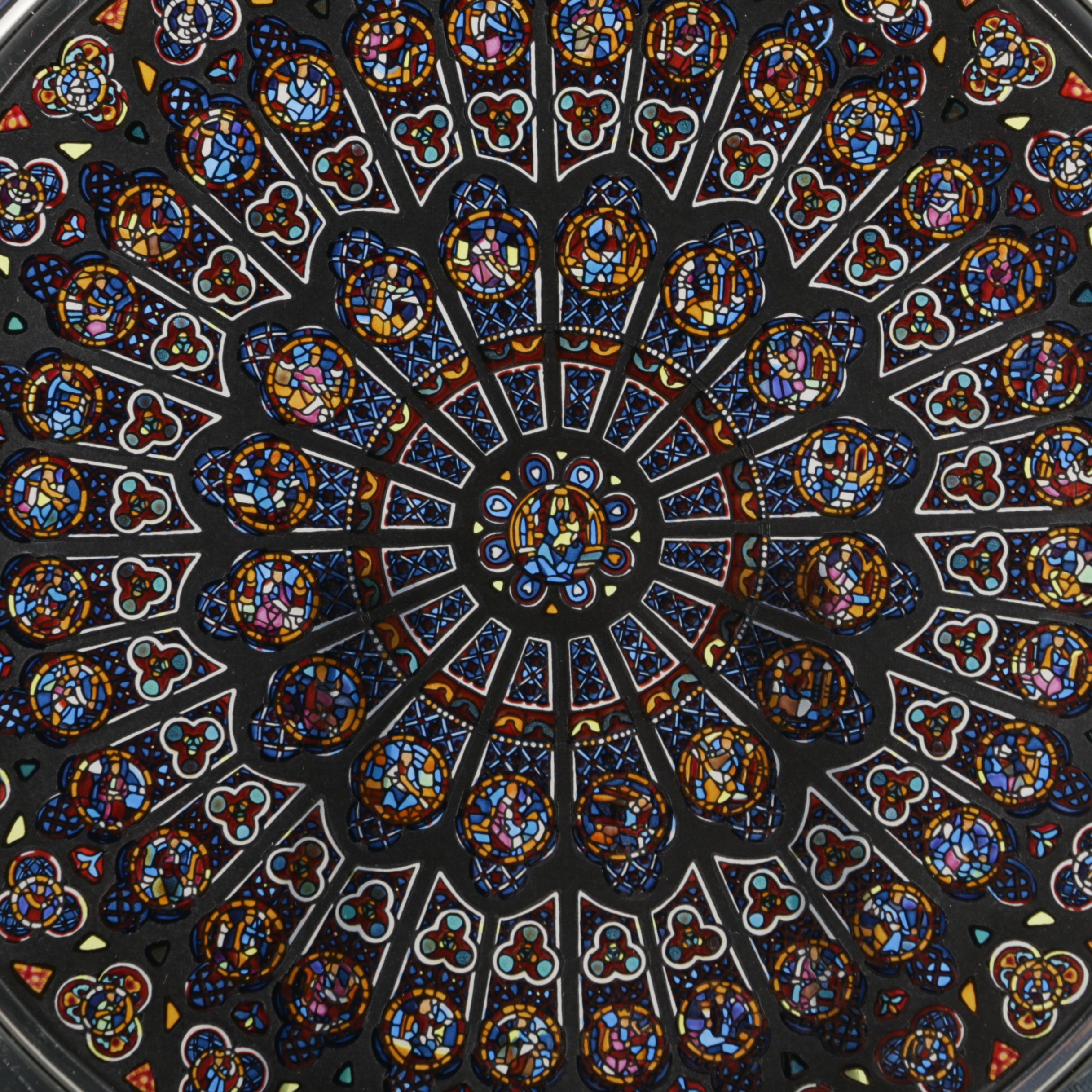 "The Rose Window of Notre Dame"  Limited Edition Plate