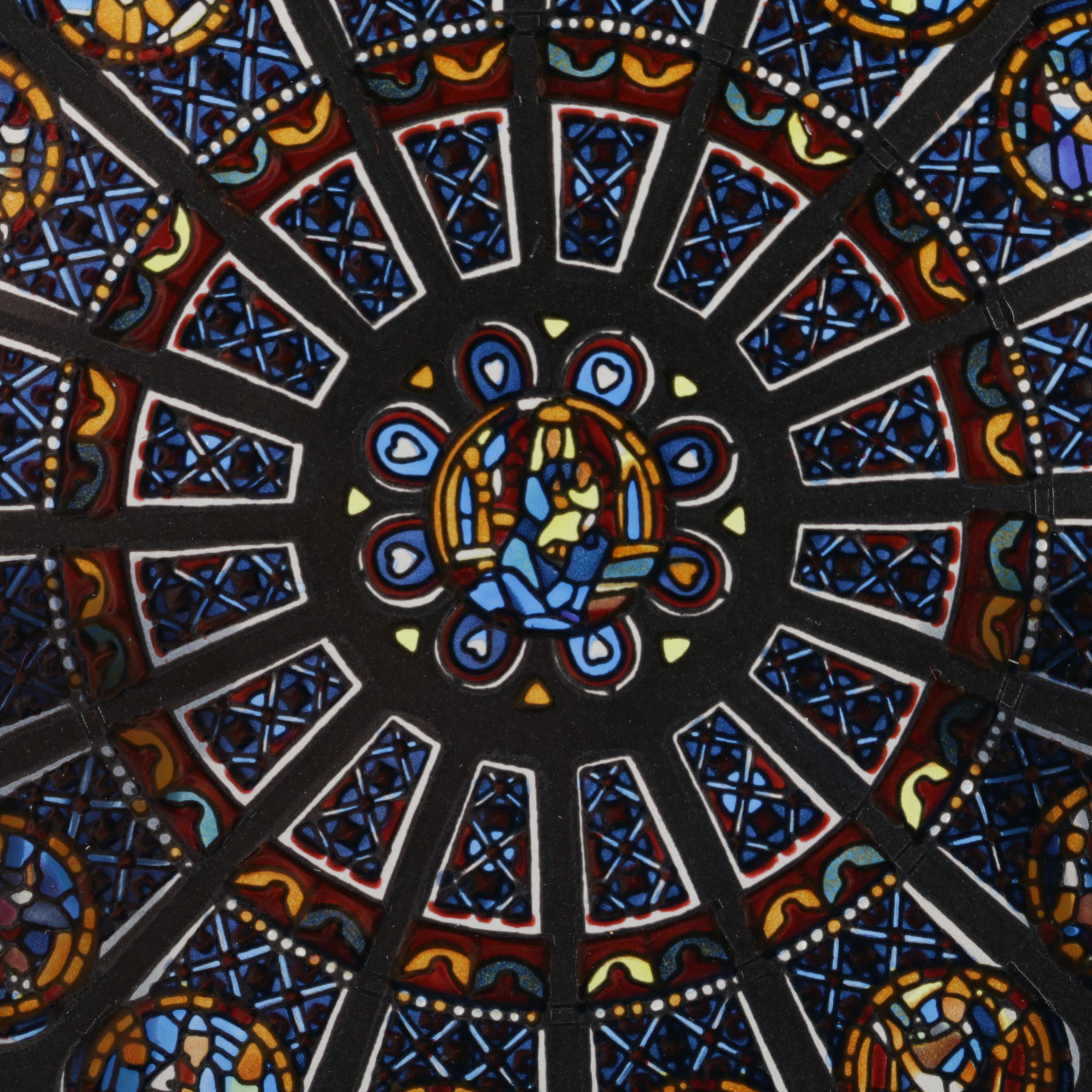 "The Rose Window of Notre Dame"  Limited Edition Plate