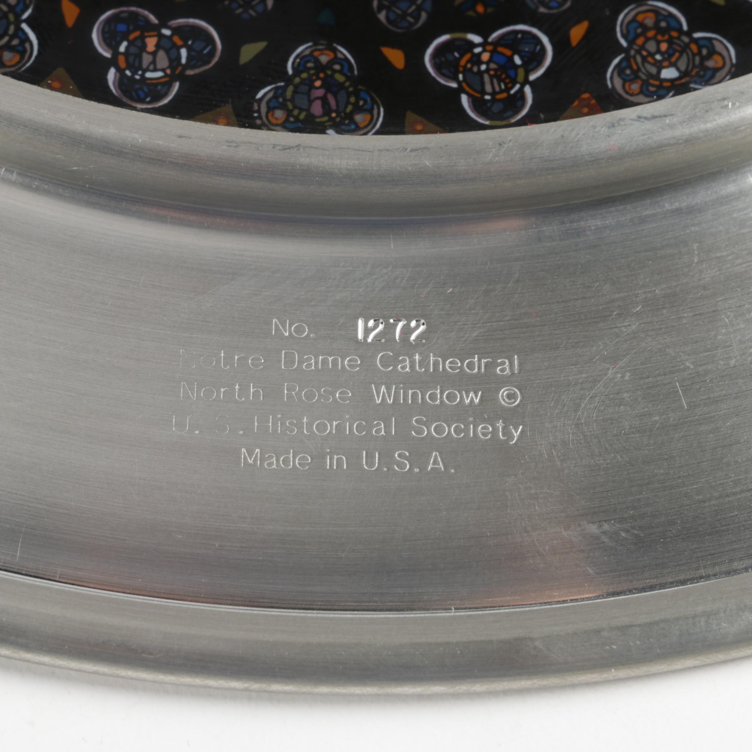 "The Rose Window of Notre Dame"  Limited Edition Plate